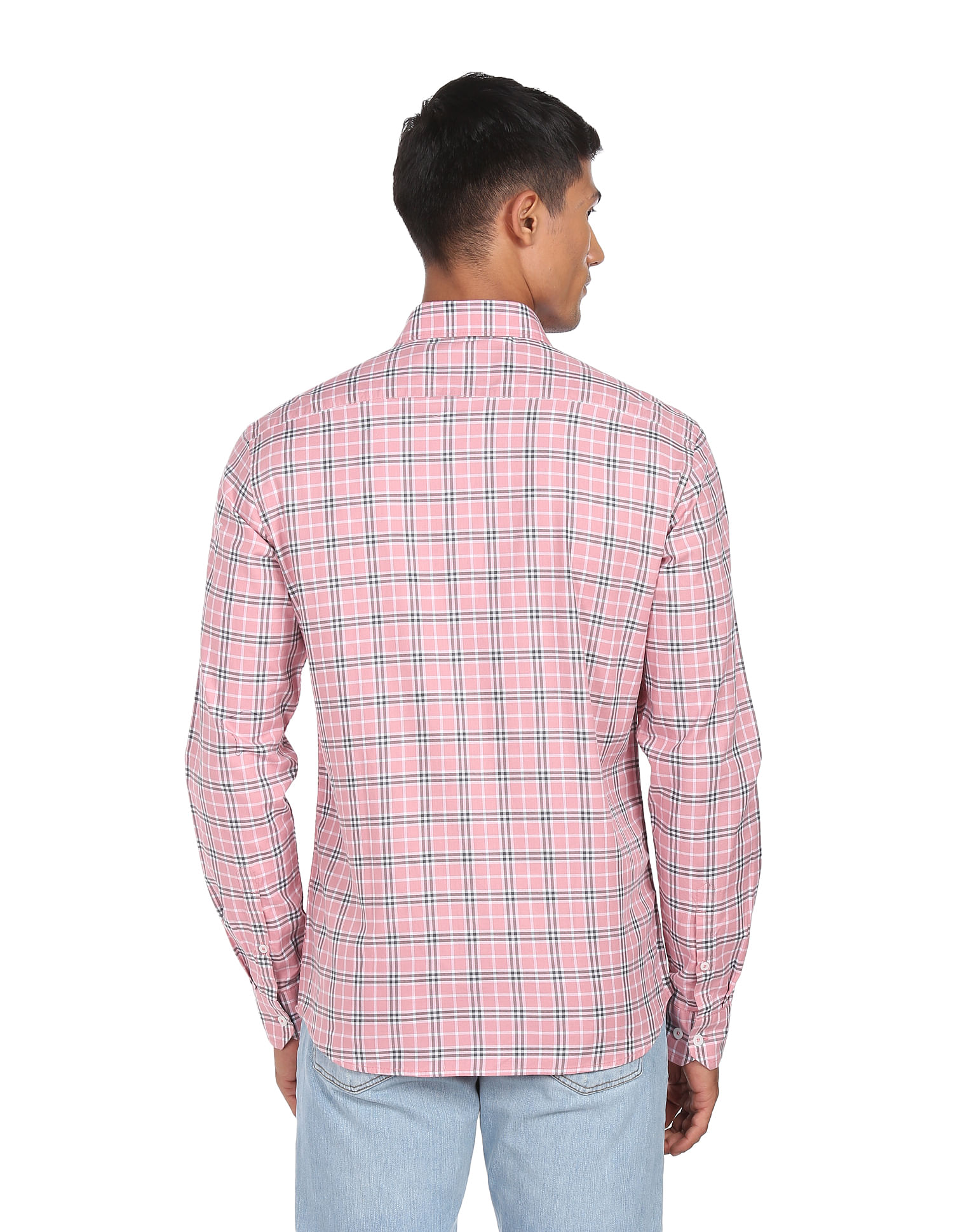 pink cotton casual shirt
