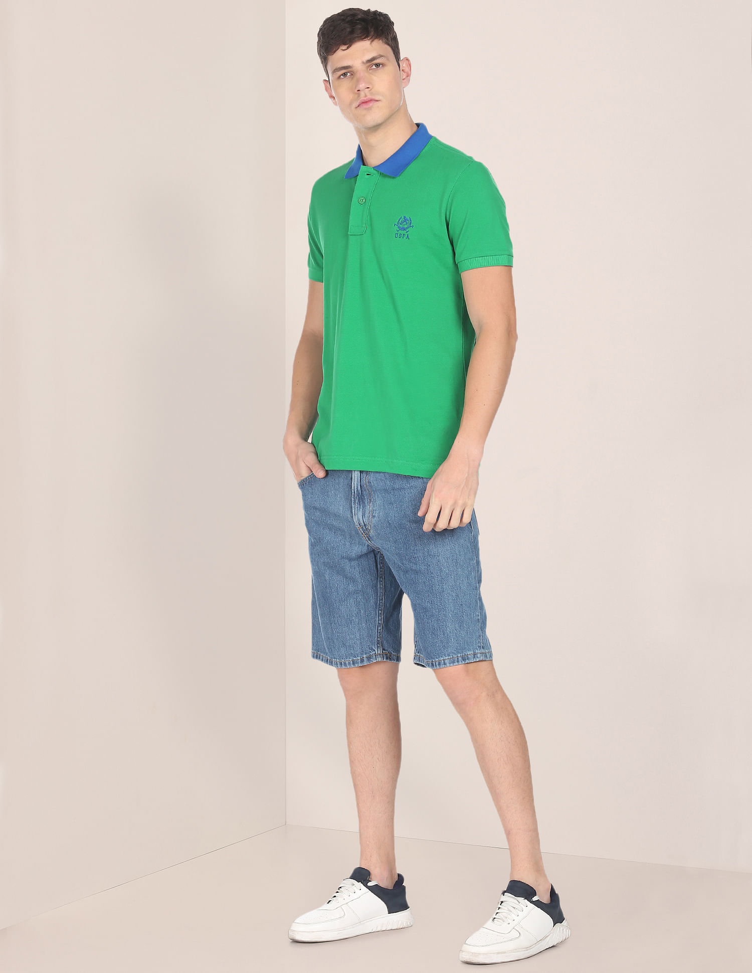 U.S. Polo Assn. Cotton Solid Polo Shirt