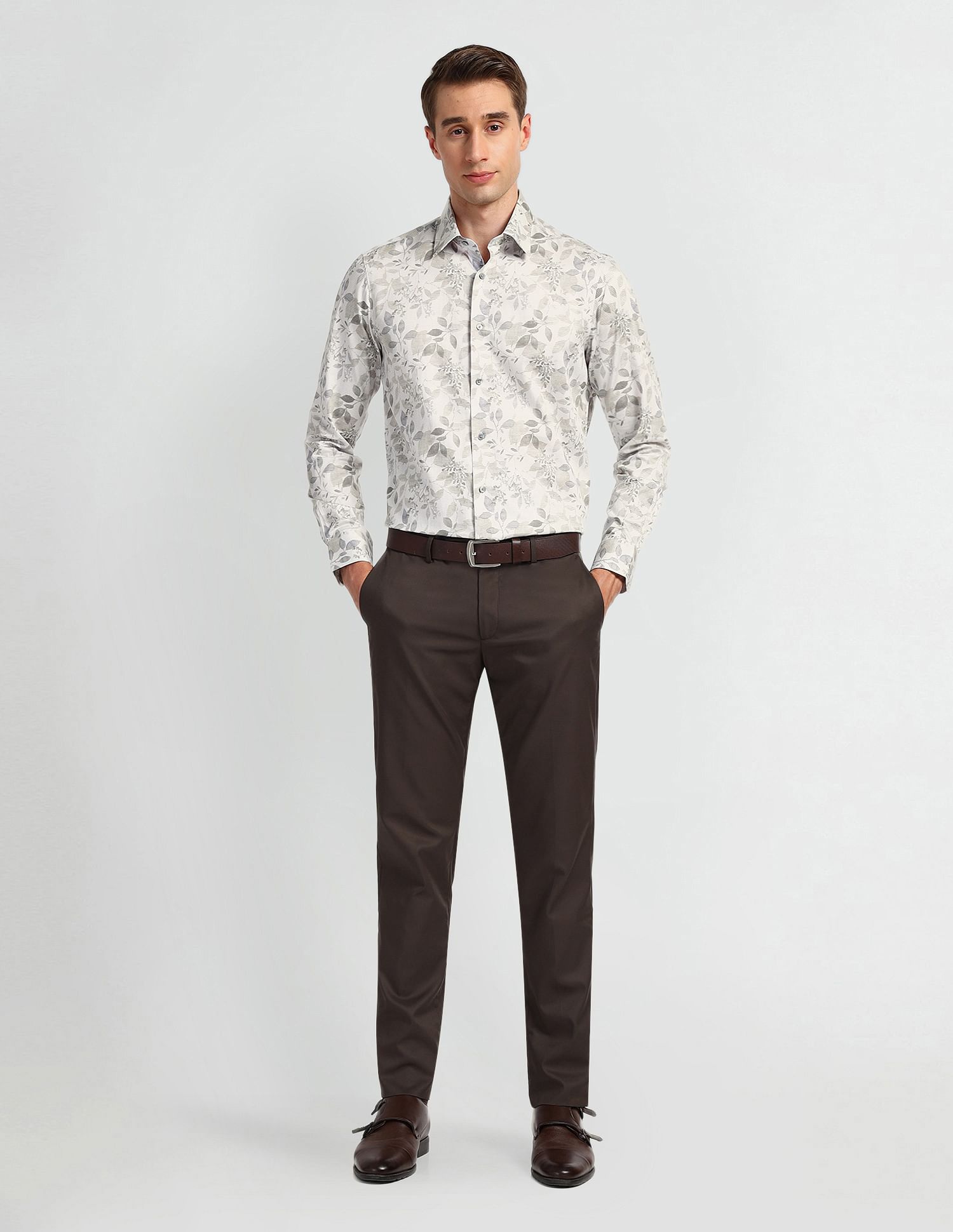 Arrow All-Over Printed Tailored Fit Shirt