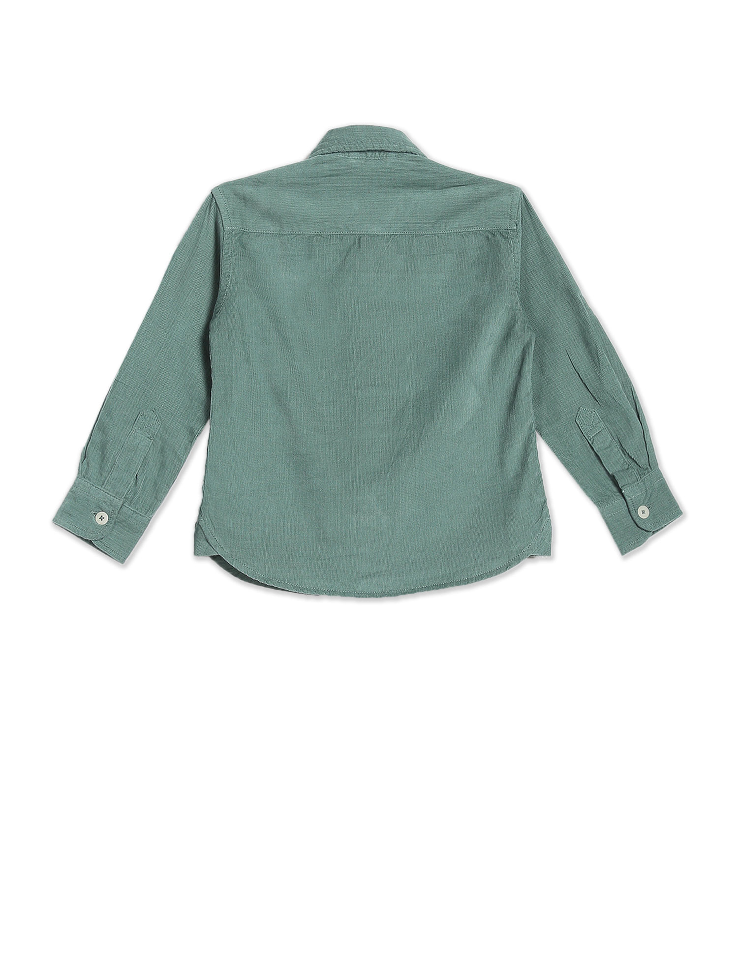 U.S. Polo Assn. Kids Boys Spread Collar Solid Corduroy Shirt