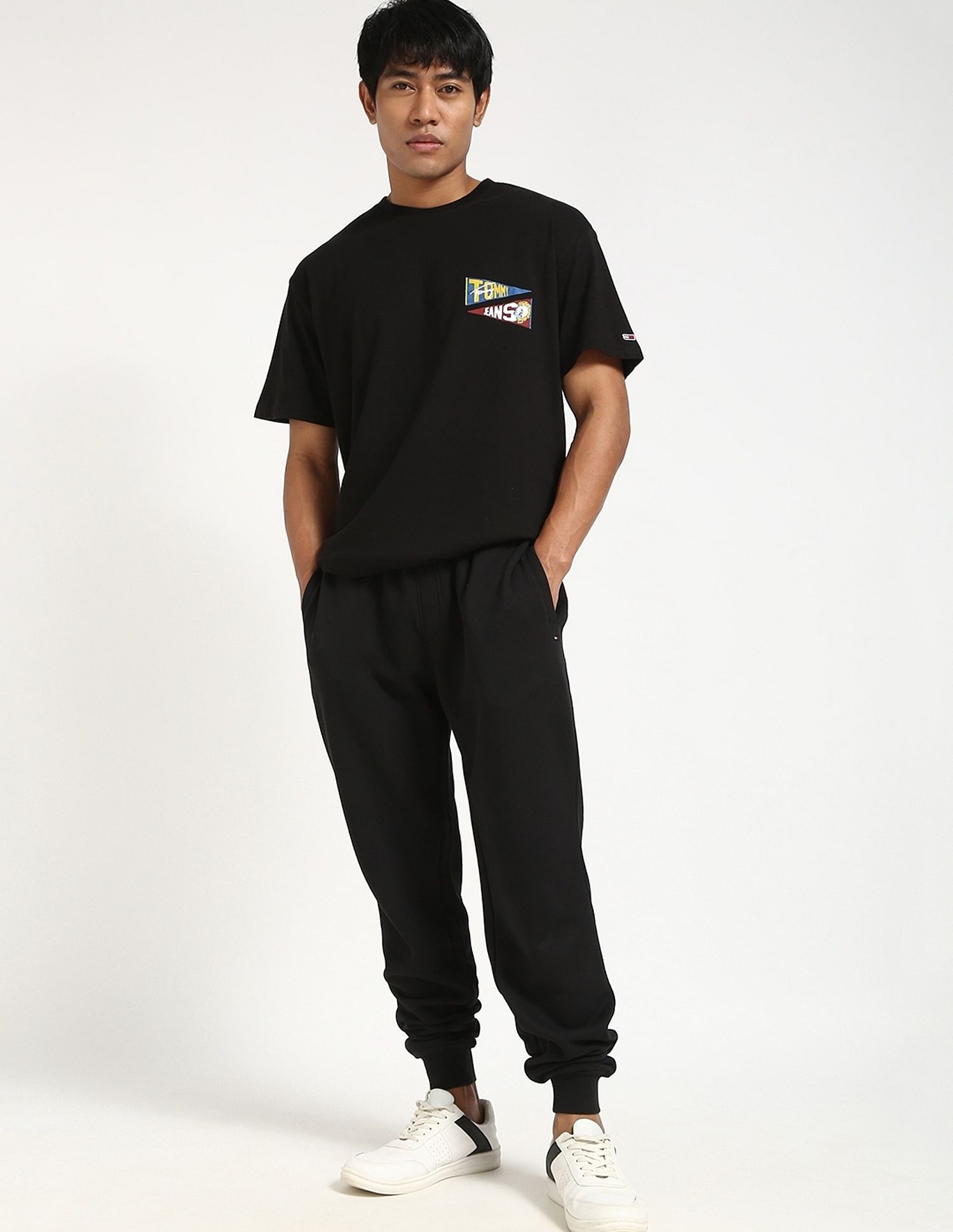 Tommy Hilfiger Regular-Fit Solid Mid Rise Jogger
