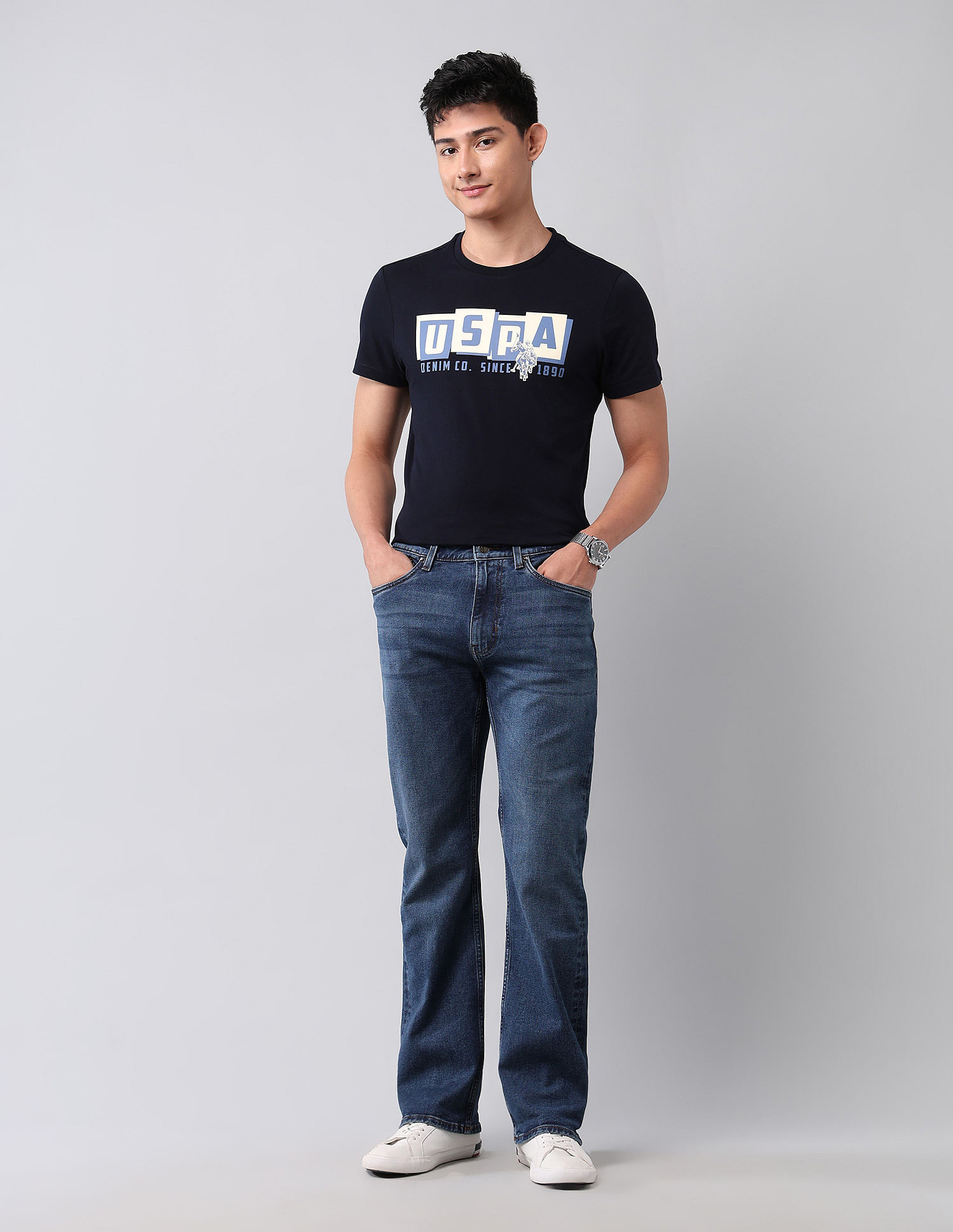 U.S. Polo Assn. Denim Co. Connor Bootcut Blue Jeans