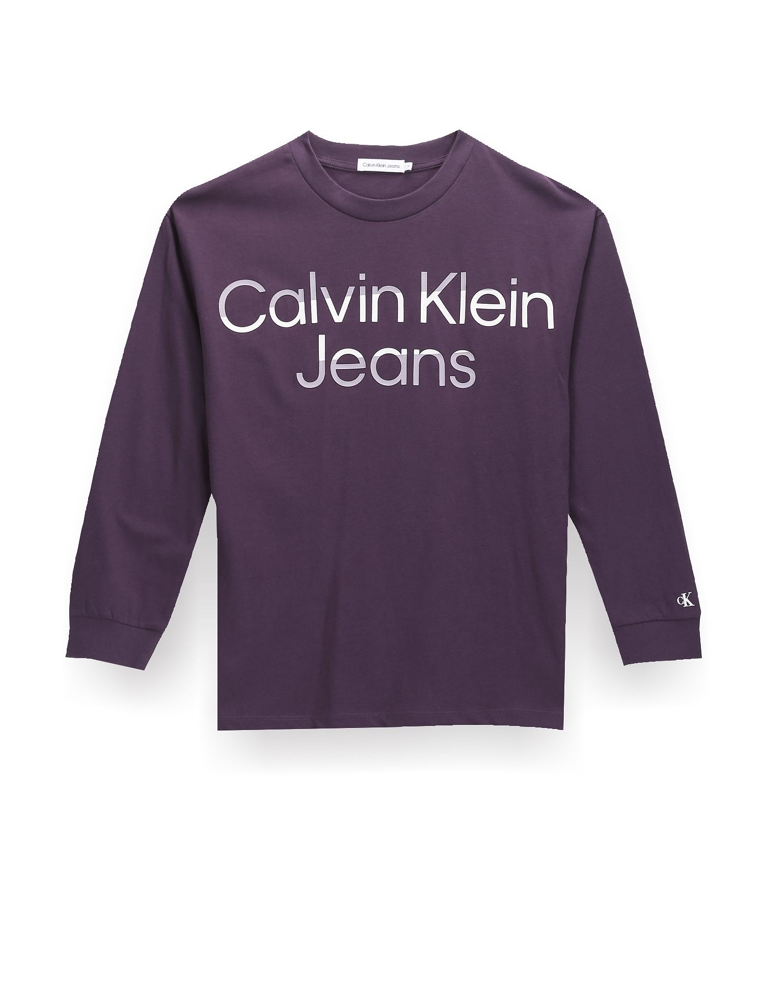 Buy Calvin Klein Boys Sustainable Long Sleeve T-Shirt - NNNOW.com
