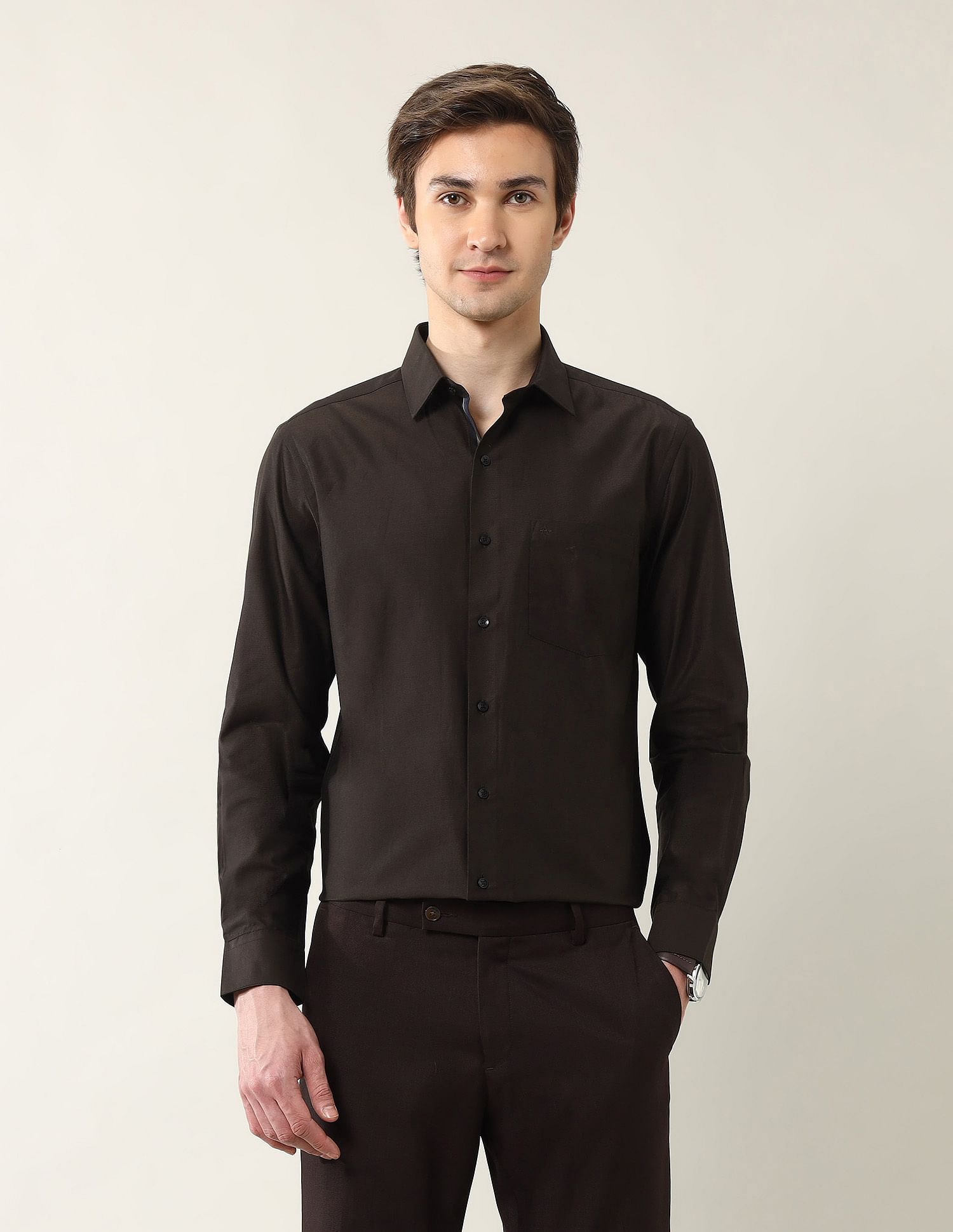 Arrow Solid Liberty Classic Fit Ceremonial Shirt