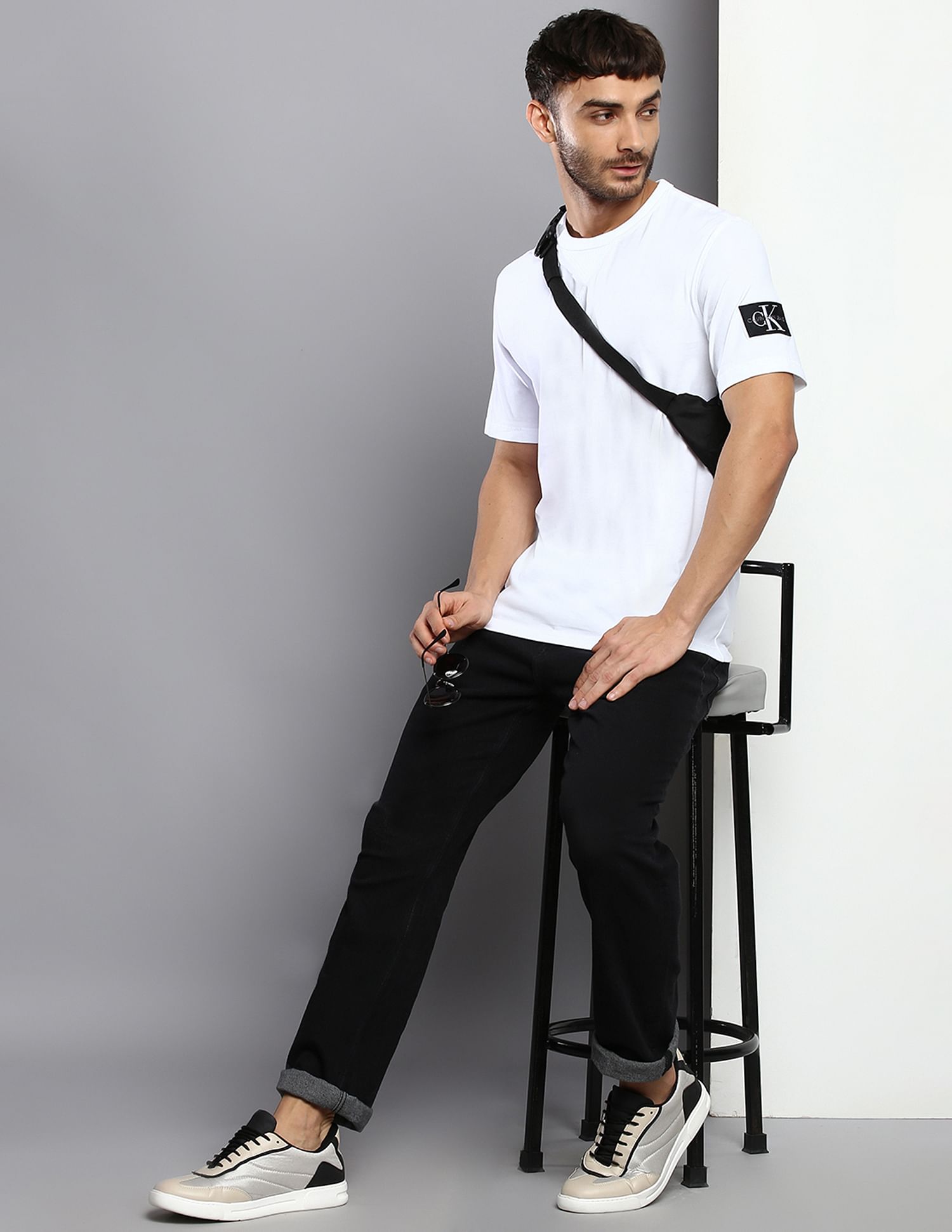 Calvin Klein Jeans Logo Sleeve Badge T-Shirt