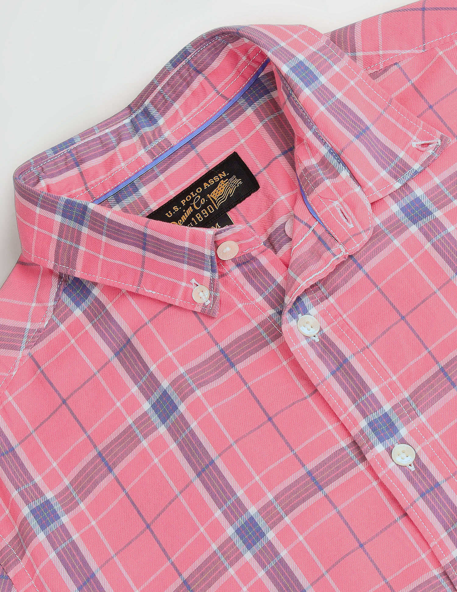 U.S. Polo Assn. Denim Co. Tartan Check Slim Fit Shirt