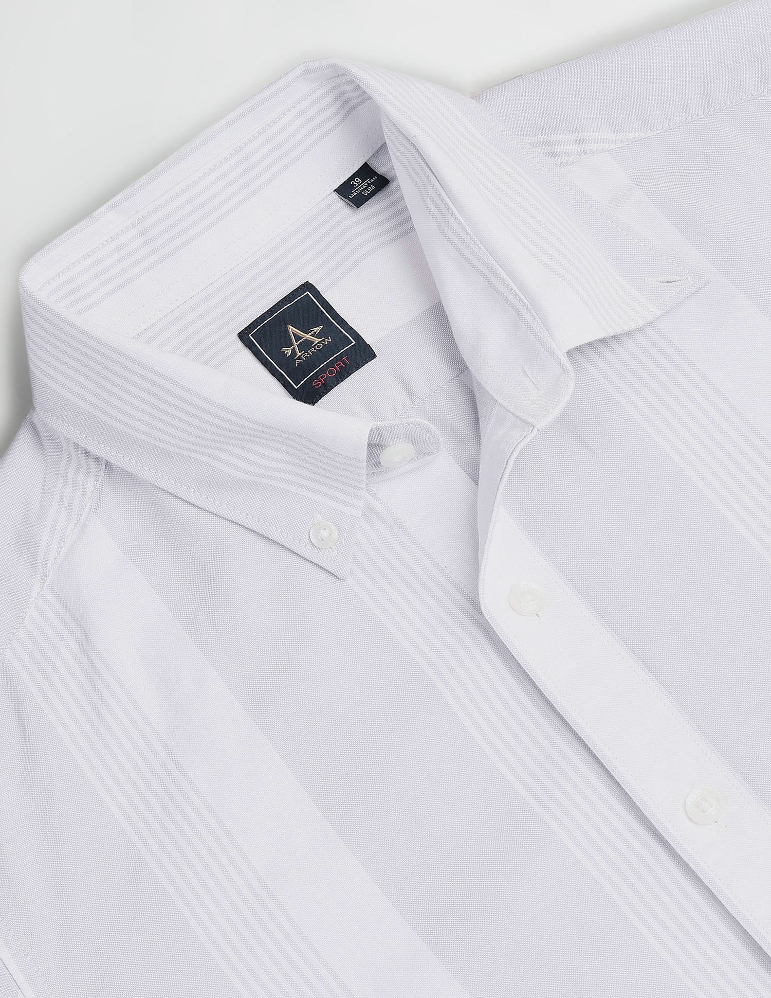 Arrow Sport Vertical Stripe Cotton Shirt