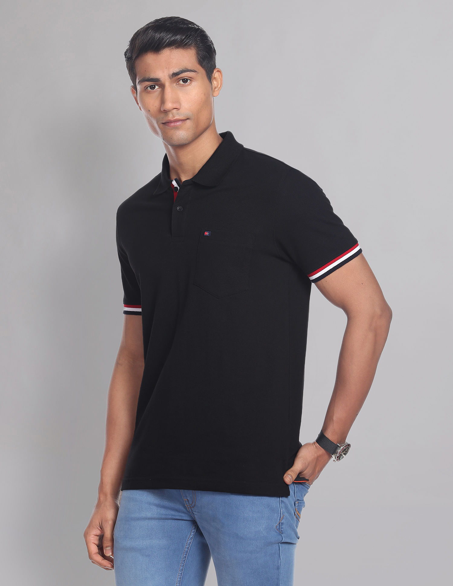 AD by Arvind Patch Pocket COOL-IT Real Deal Polo Shirt