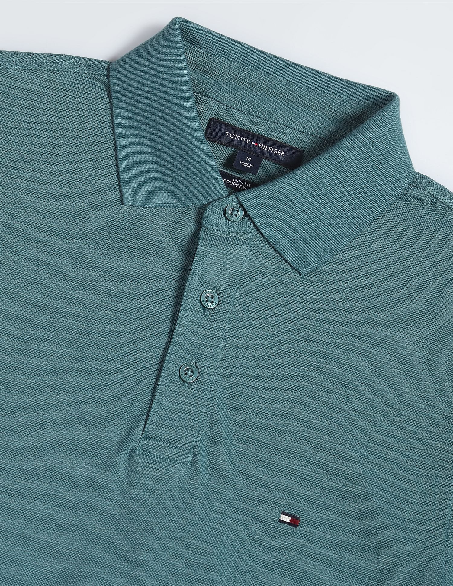Tommy Hilfiger Flag Cuff Slim Polo Shirt