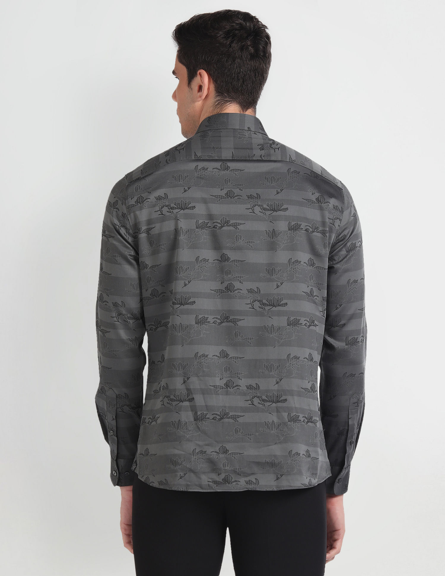 Arrow Floral Print Twill Shirt