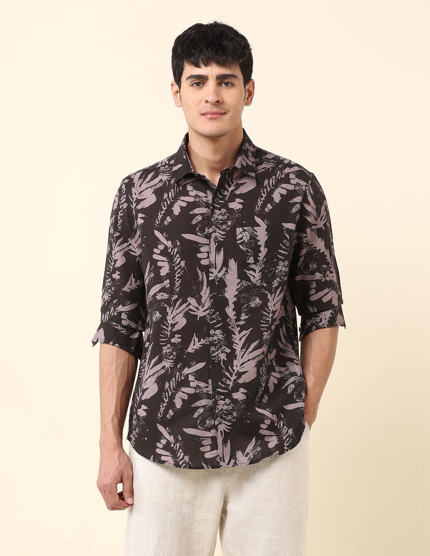 U.S. Polo Assn. Tropical Printed Tailored Fit Shirt