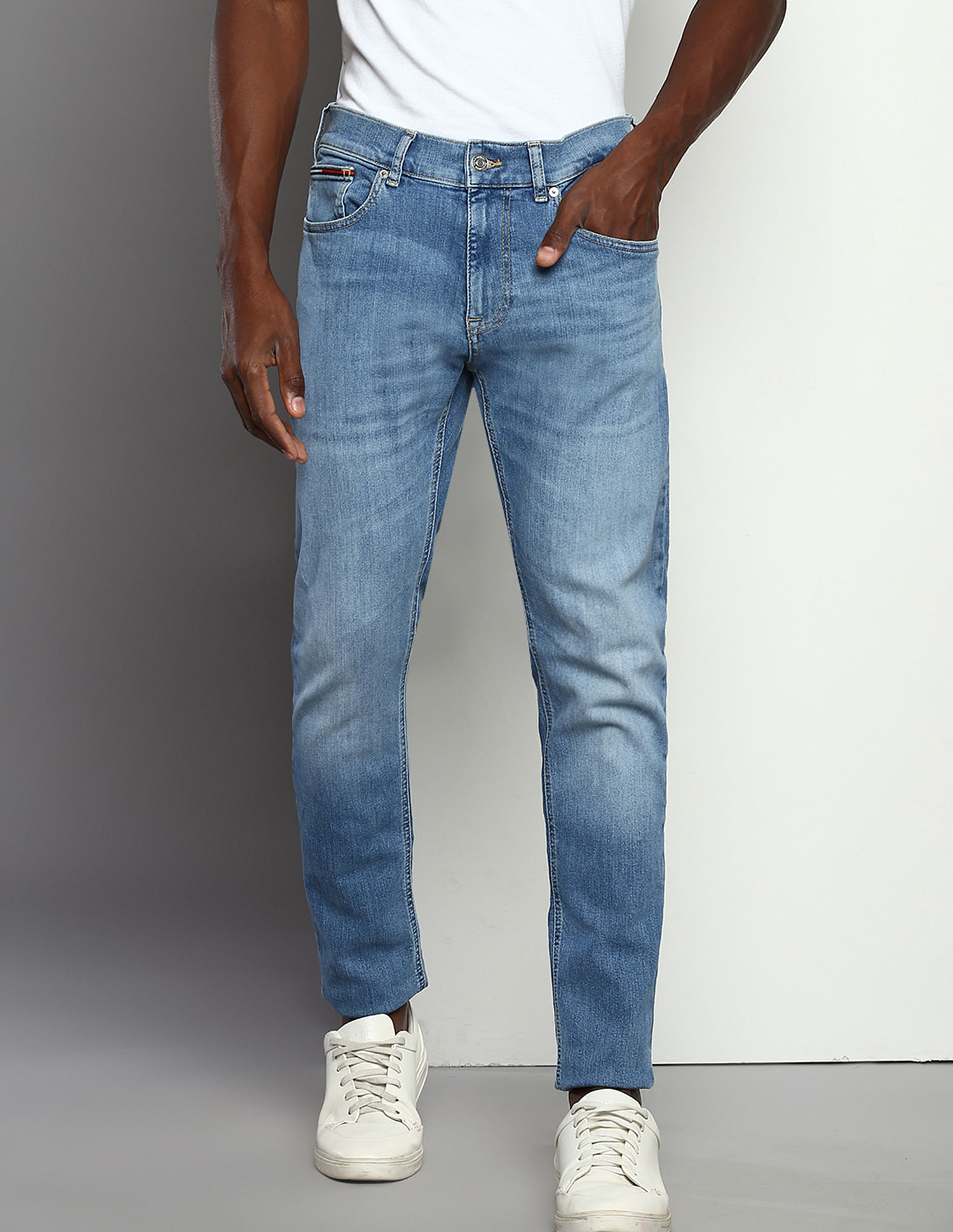 Tommy Hilfiger Mid Rise Austin Slim Tapered Fit  Jeans