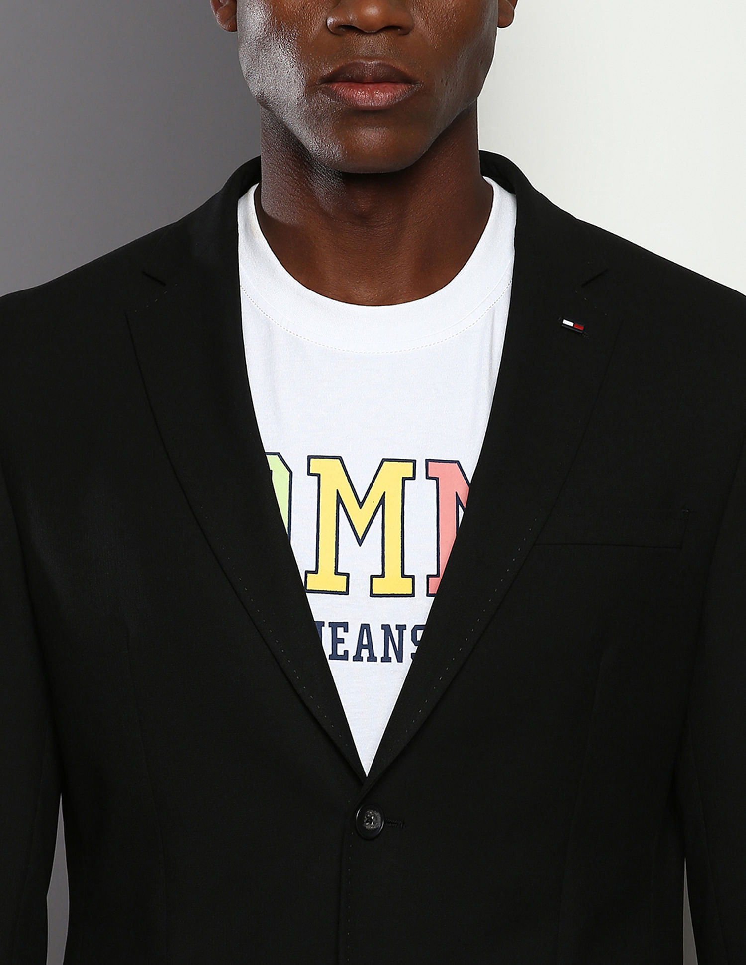 Tommy Hilfiger Solid Dobby Blazer