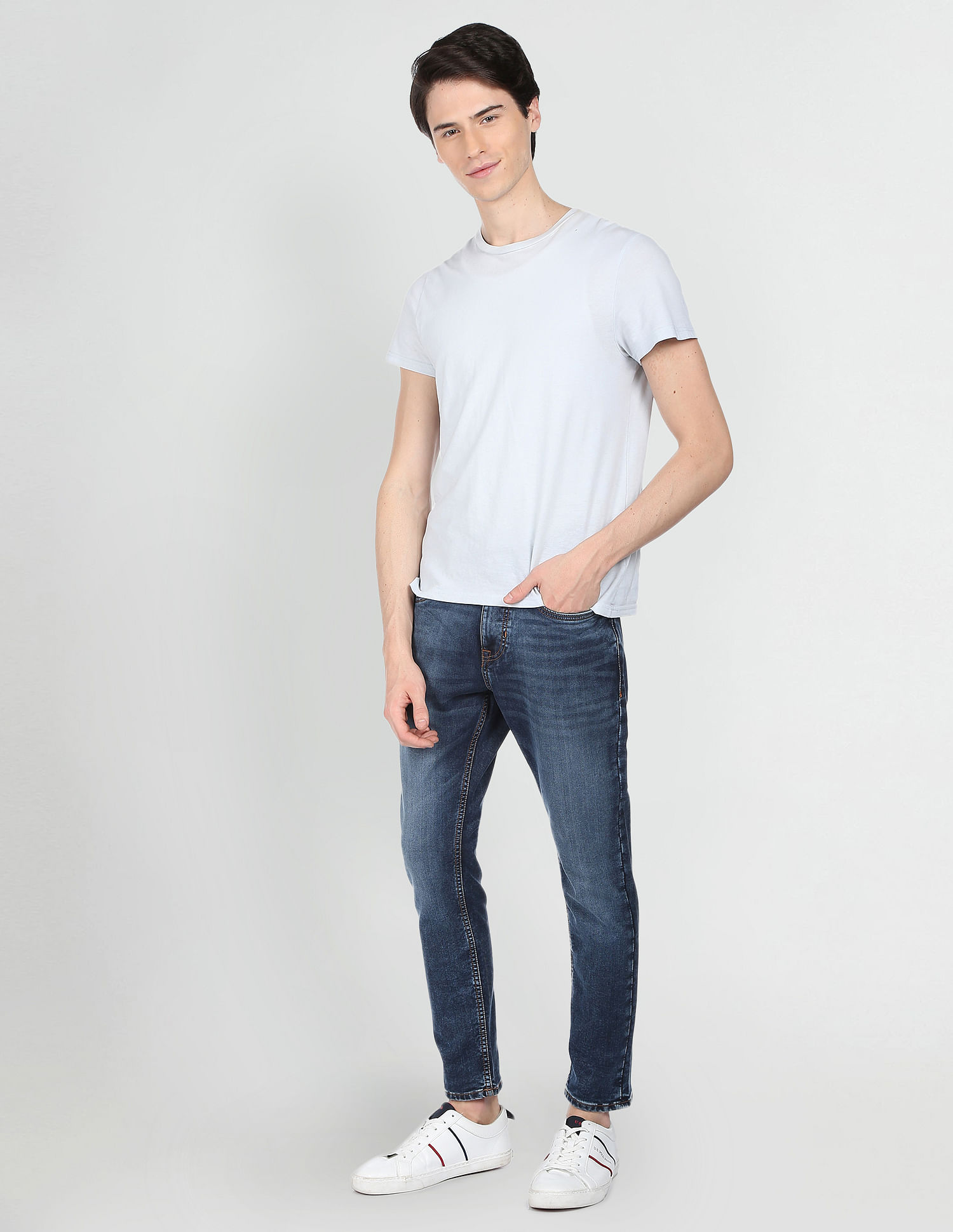 U.S. Polo Assn. Denim Co. Henry Cropped Fit Blue Jeans