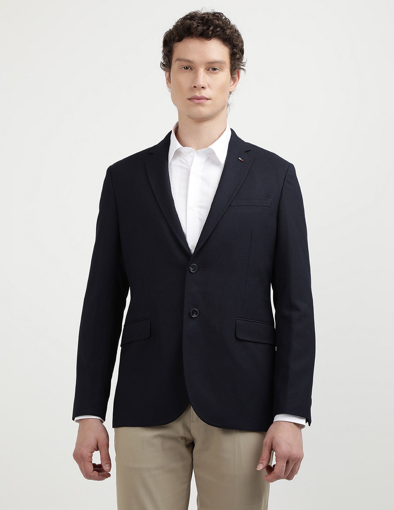 Tommy Hilfiger Herringbone Structure Evening Blazers