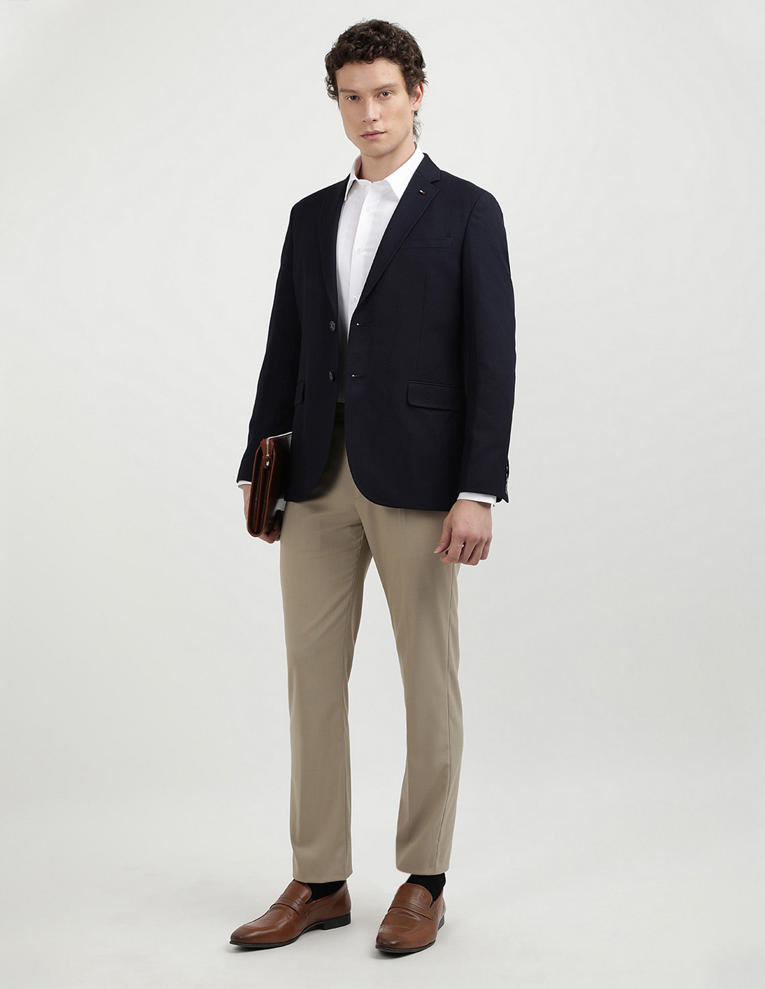 Tommy Hilfiger Herringbone Structure Evening Blazers