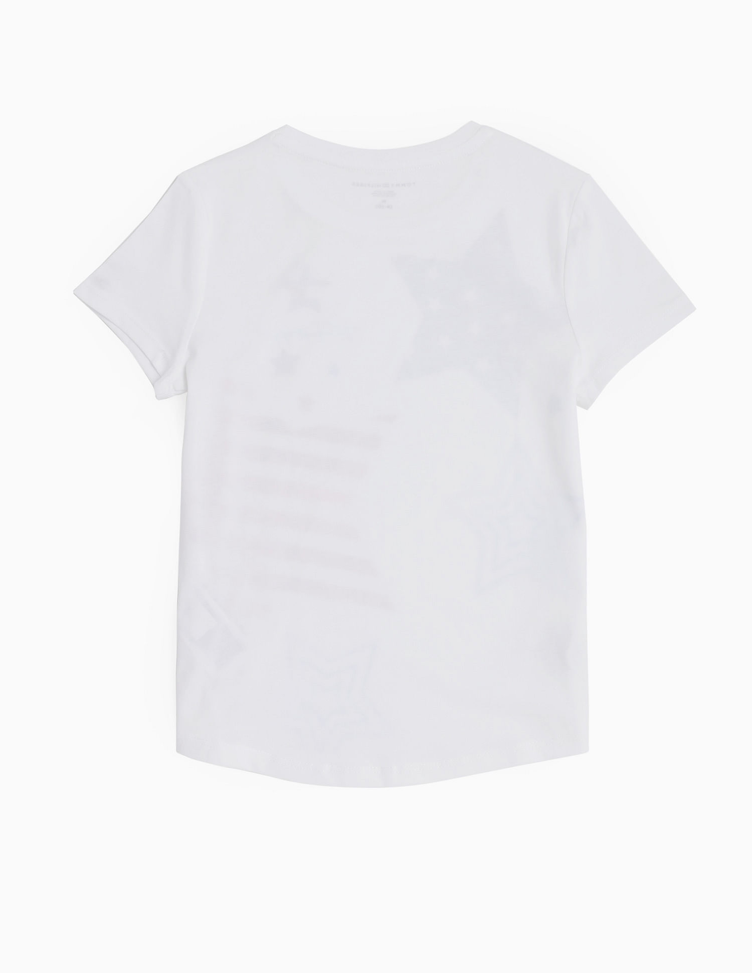 Tommy Hilfiger Kids Girls Printed Regular Fit Cotton T-Shirt