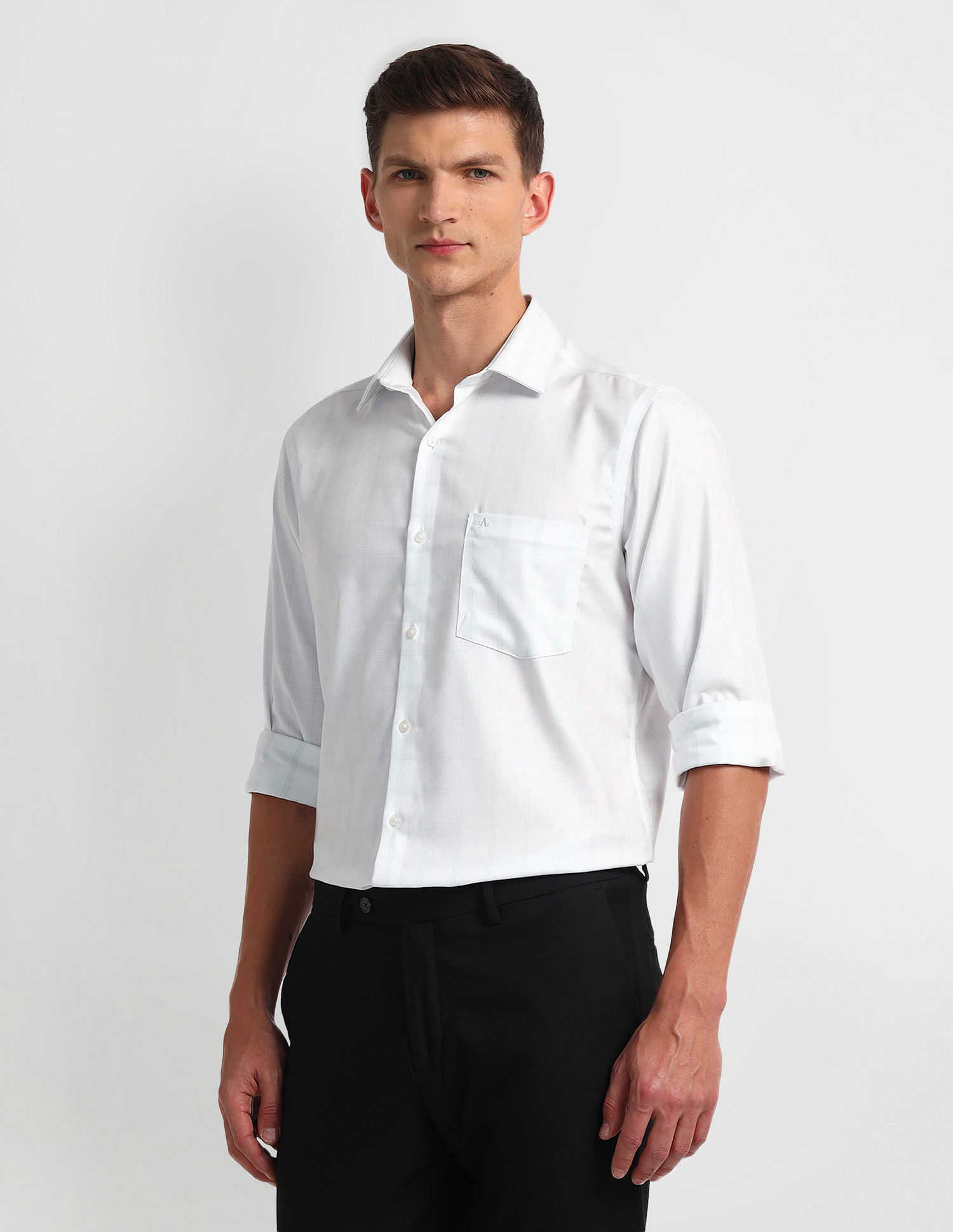 Arrow Windowpane Checked Dobby Shirt