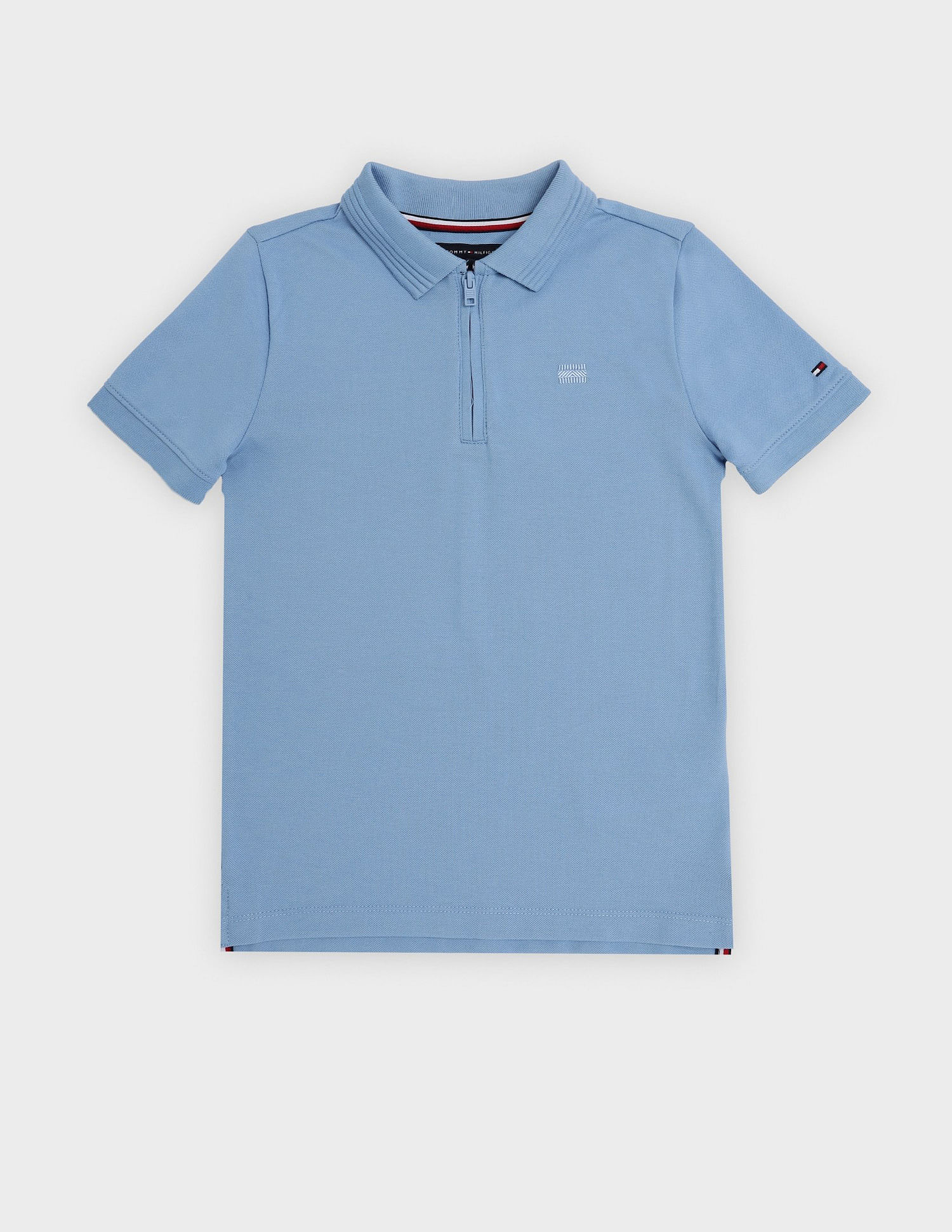 Tommy Hilfiger Kids Boys Solid Regular Fit Cotton Polo T-Shirt