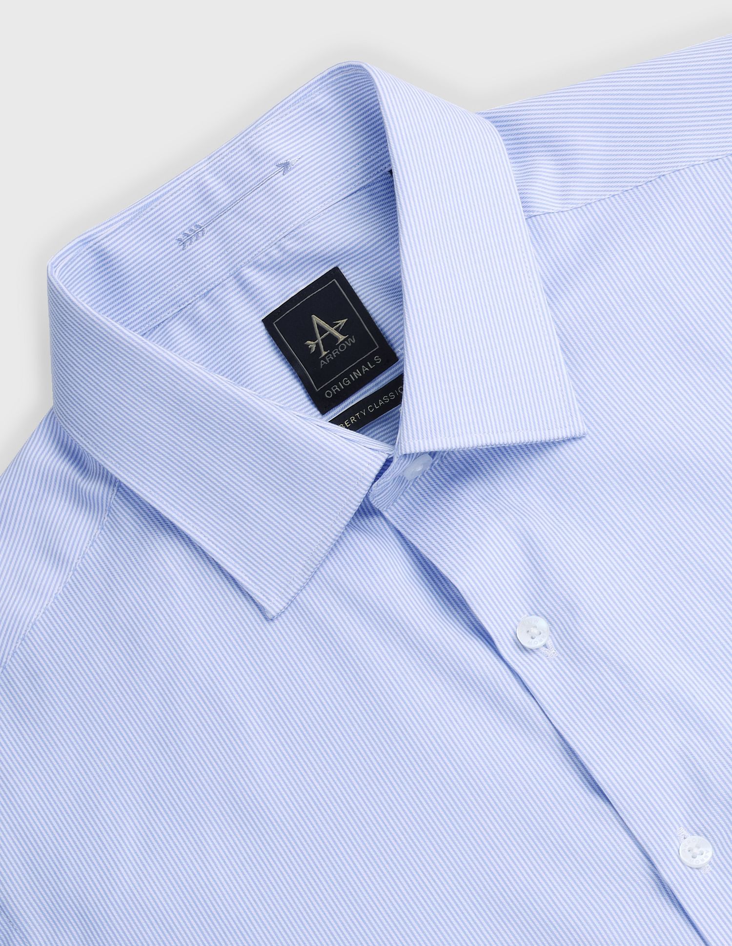 Arrow Pure Cotton Vertical Stripe Shirt