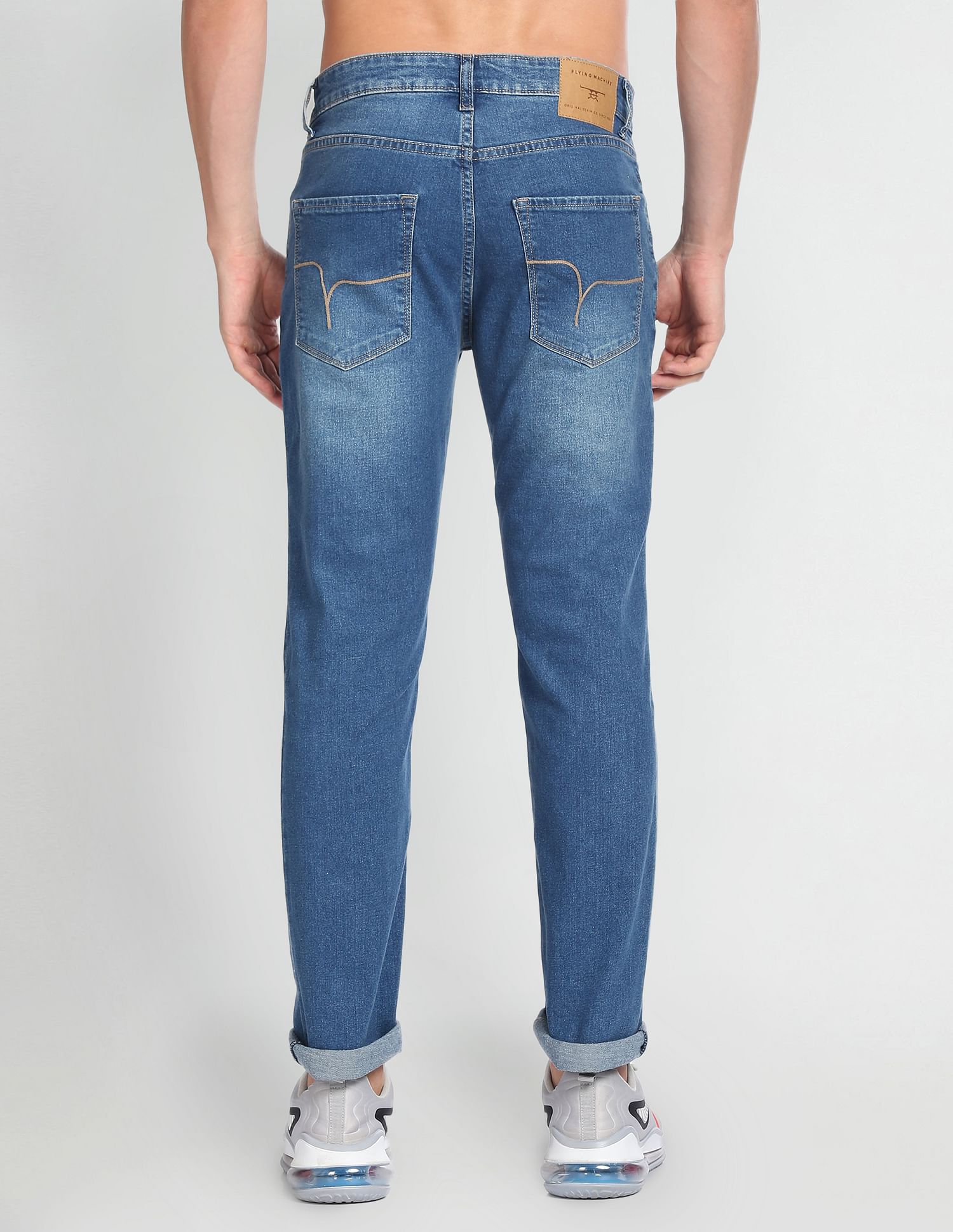 Flying Machine Freddie Slim Straight Fit Stone Wash Jeans