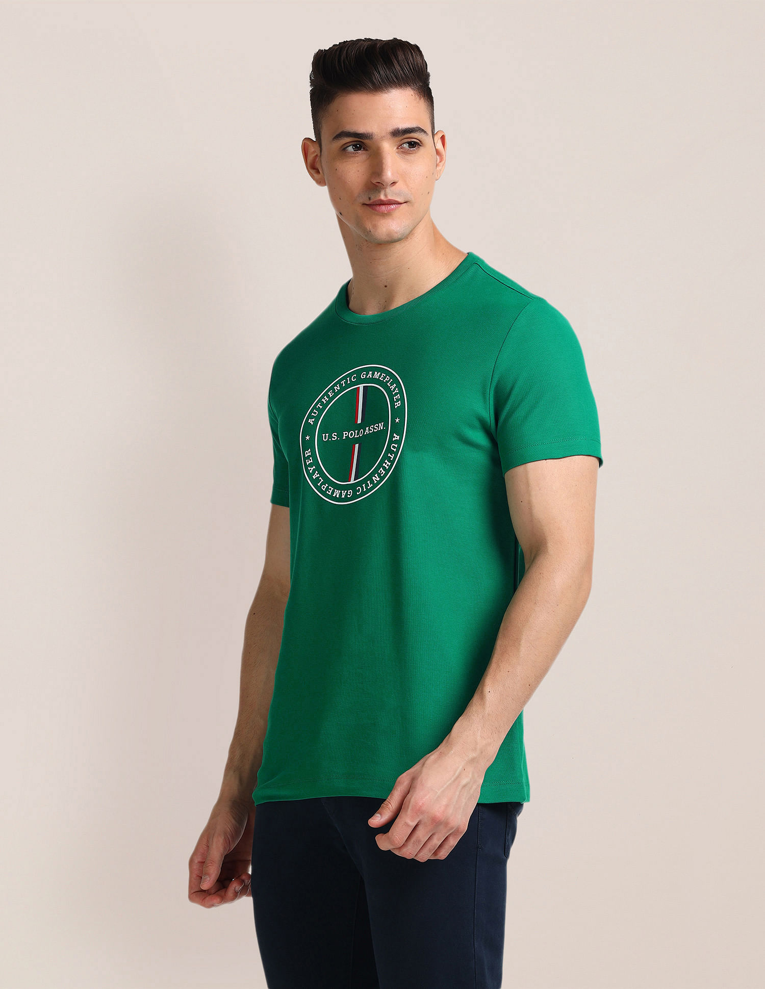 U.S. Polo Assn. Brand Printed Slim Fit T-Shirt