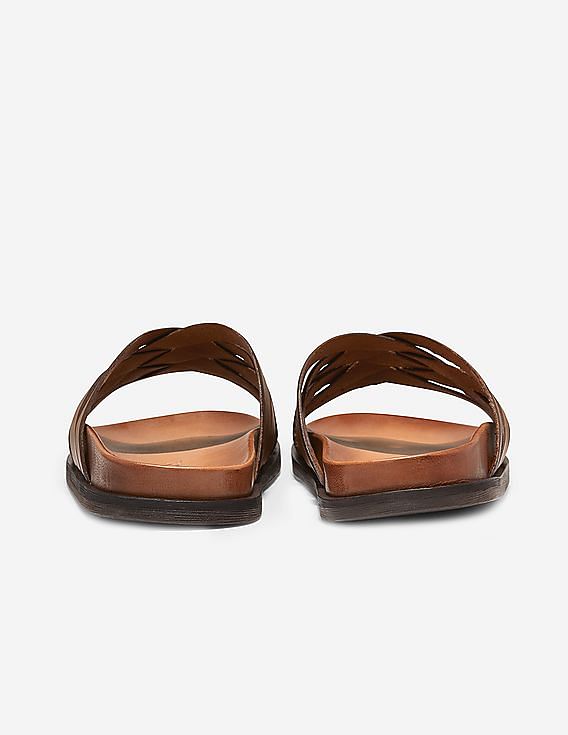 Buy Cole Haan Men Brown Feathercraft Slide Sandal NNNOW