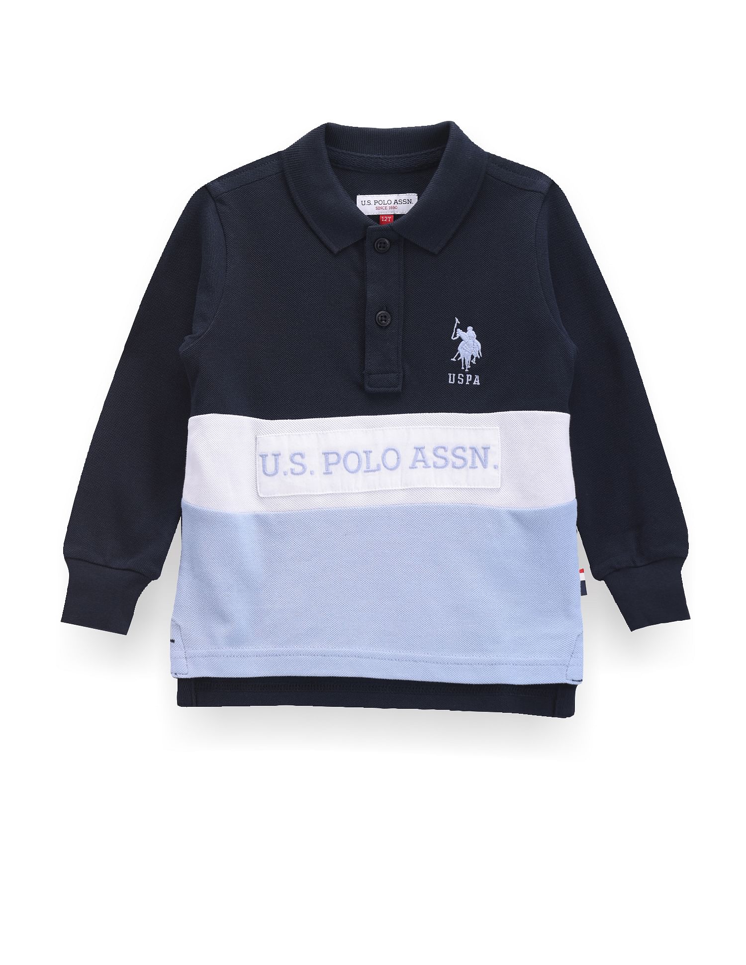 U.S. Polo Assn. Kids Boys Colour Block Polo Shirt