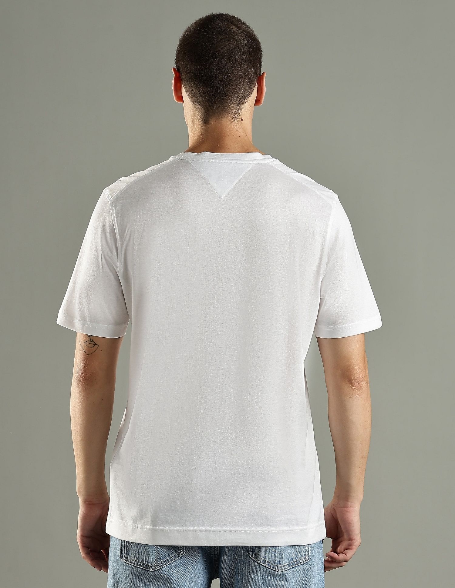 Tommy Hilfiger Solid Regular Fit Cotton T-Shirt