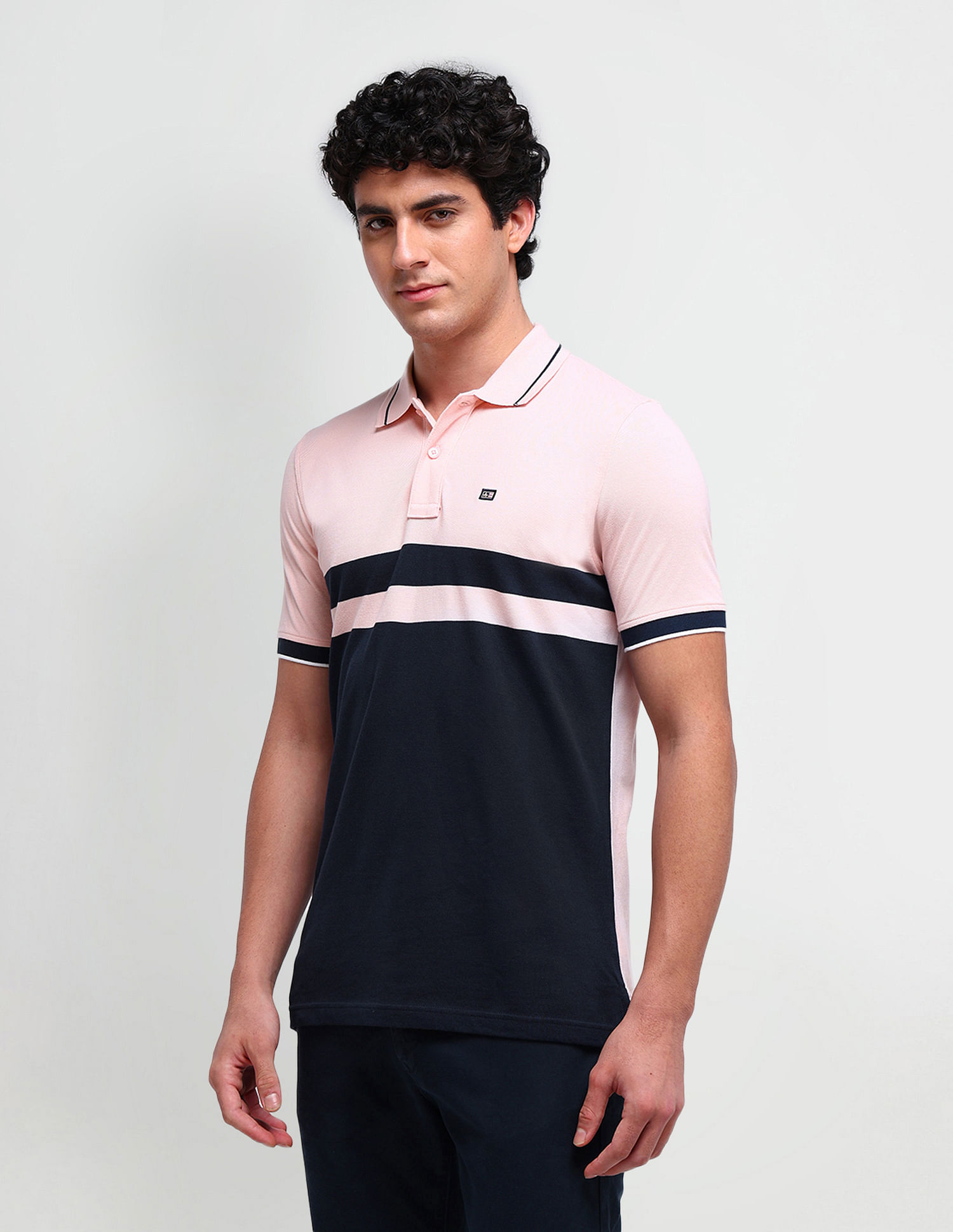 Arrow Sport Colourblocked Regular Polo Shirt