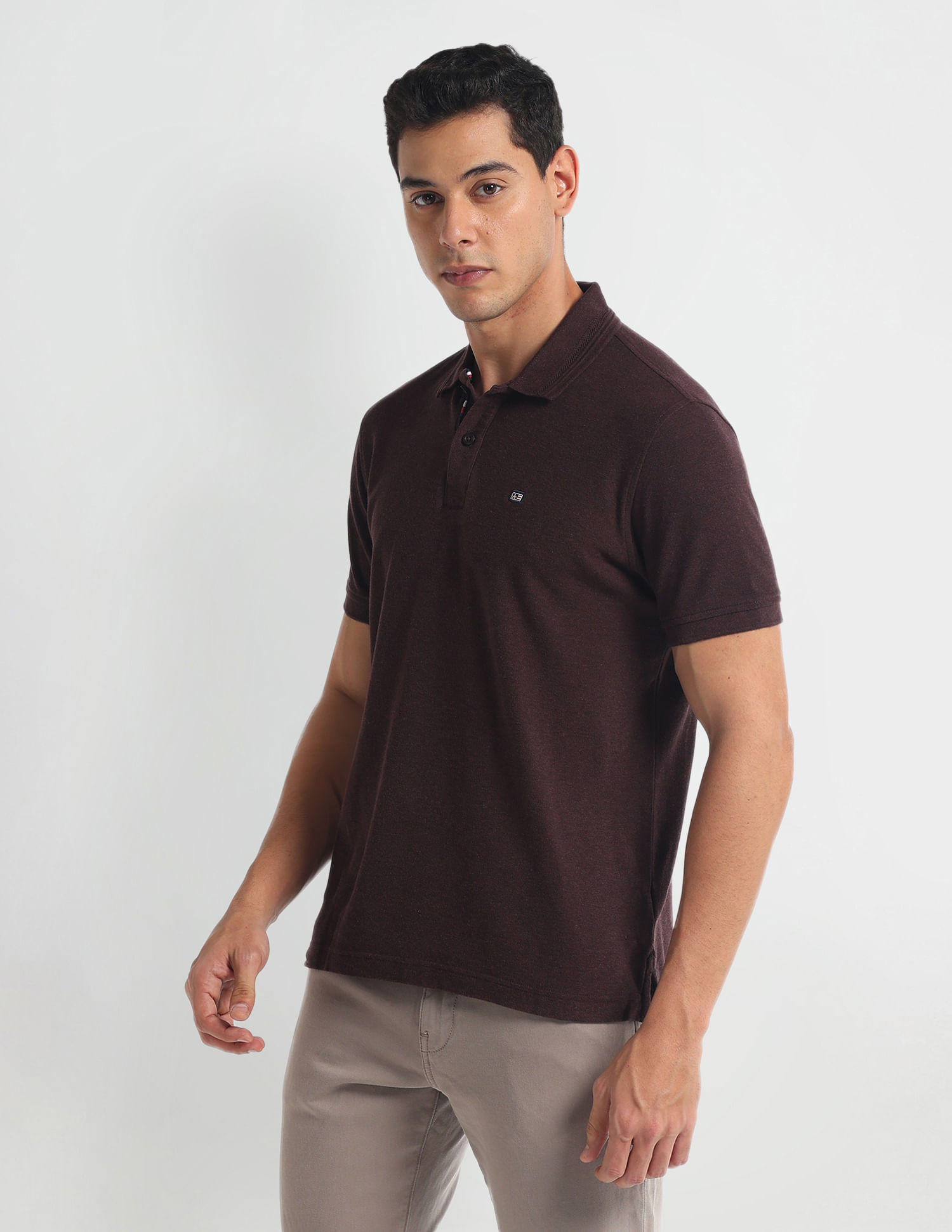 Arrow Sports Pure Cotton Solid Polo Shirt