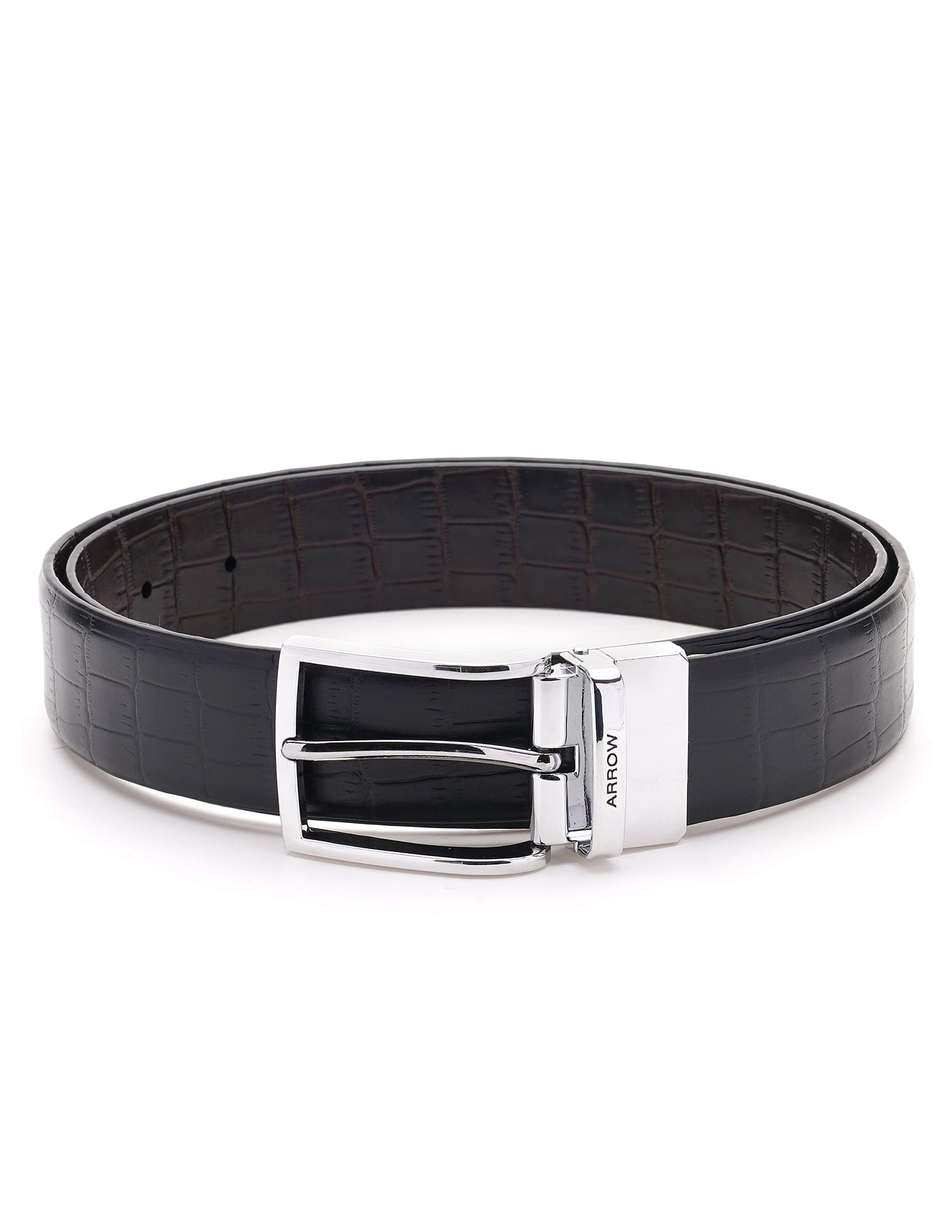 Arrow Men Textured Reversible Revia Belt