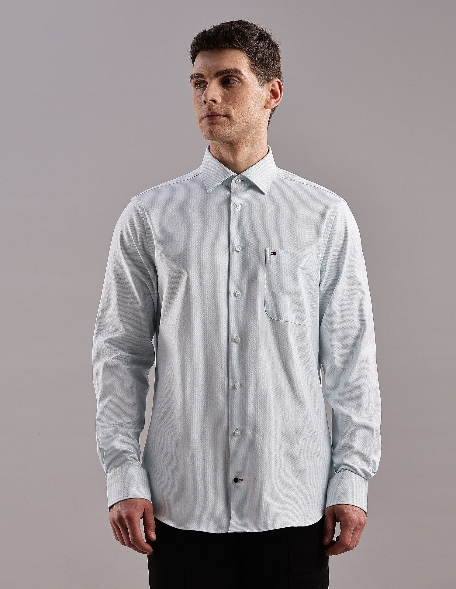 Tommy Hilfiger Striped Regular-Fit Cotton Shirt
