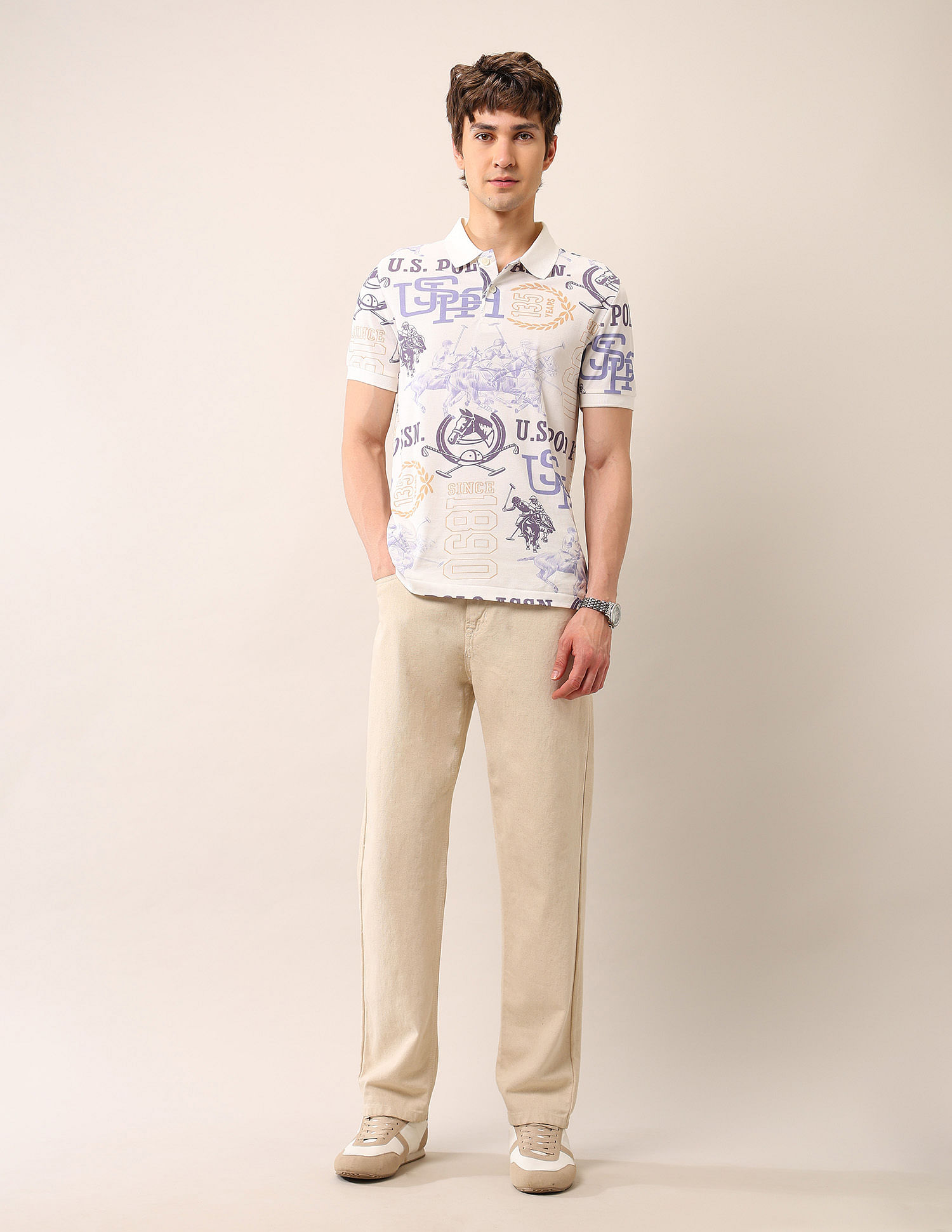 U.S. Polo Assn. Denim Co. Muscle Fit Pure Cotton Polo Shirt