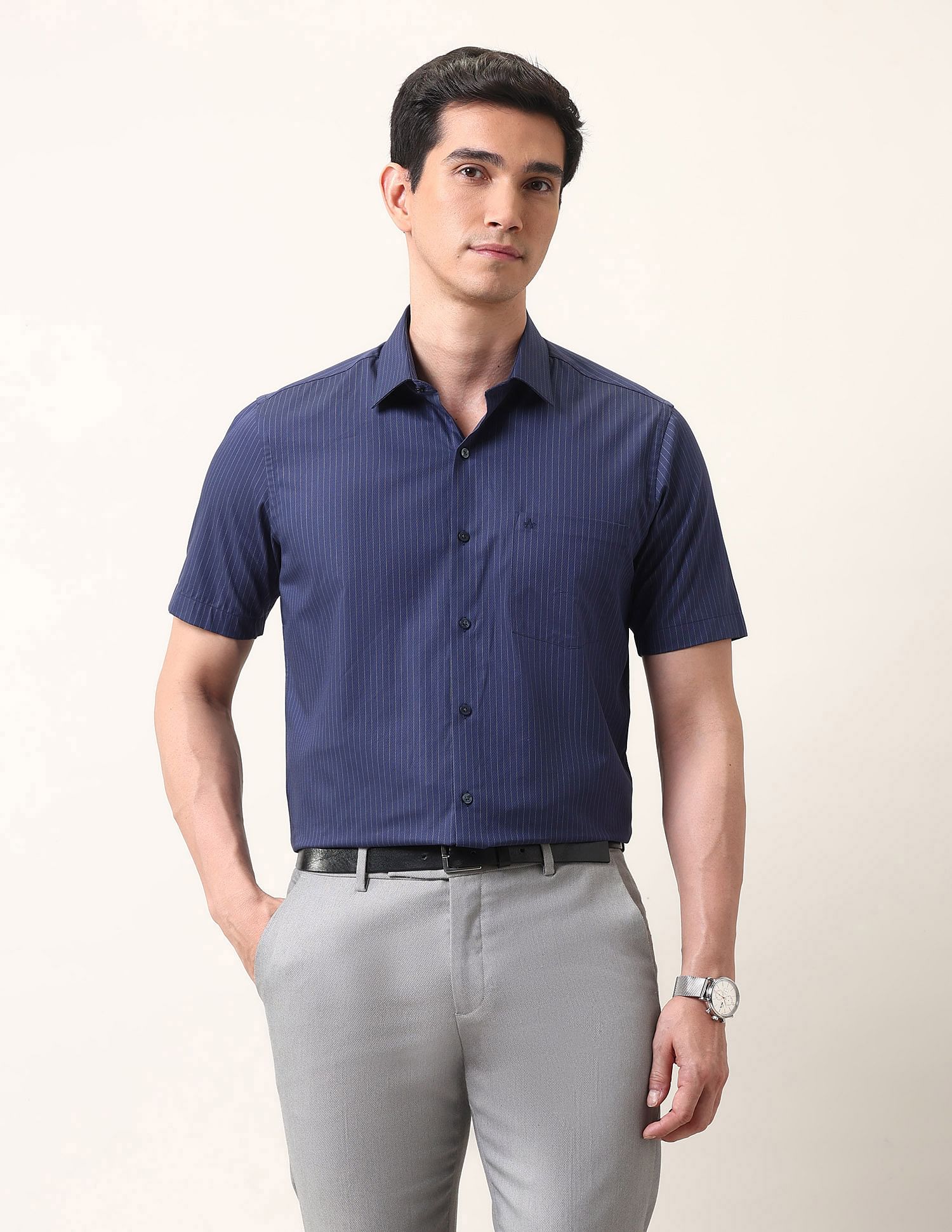 Arrow Liberty Classic Fit Pinstriped Ceremonial Shirt
