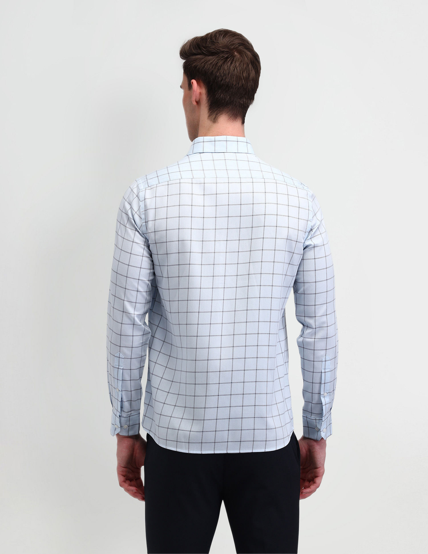 Arrow Windowpane Checked Manhattan Slim Fit Shirt