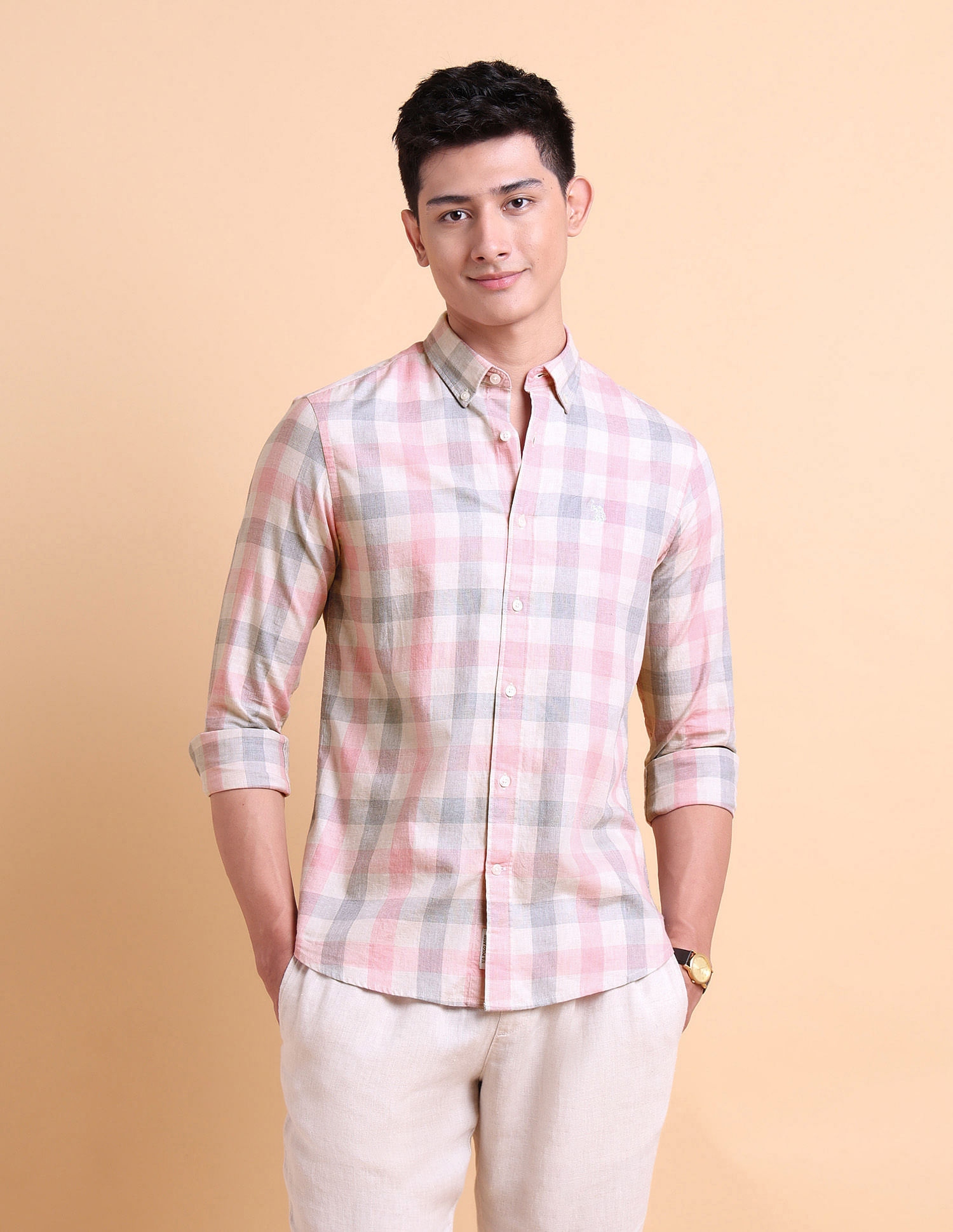 U.S. Polo Assn. Dobby Cotton Shirt
