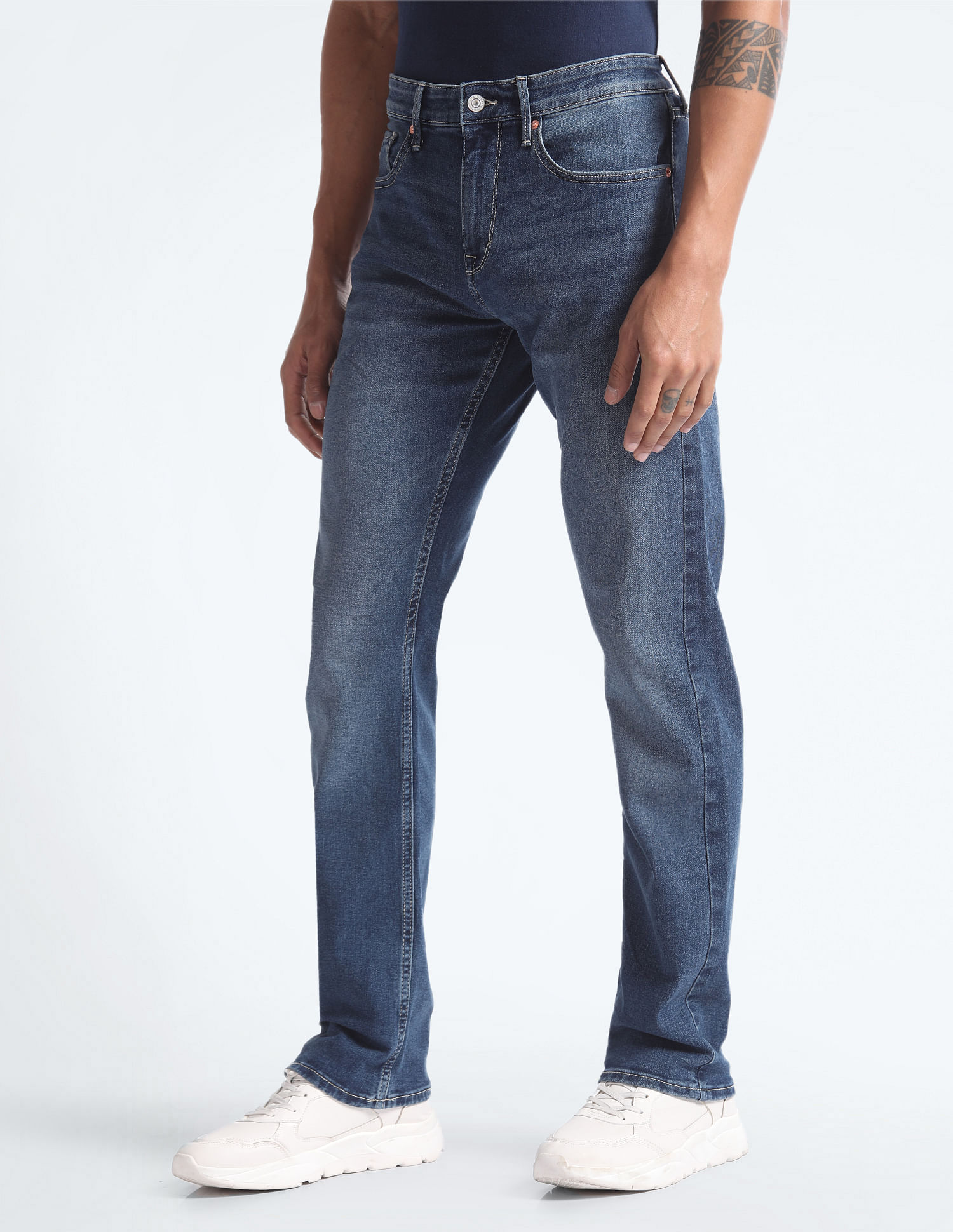 Flying Machine F-Jango Relaxed Straight Fit Jeans