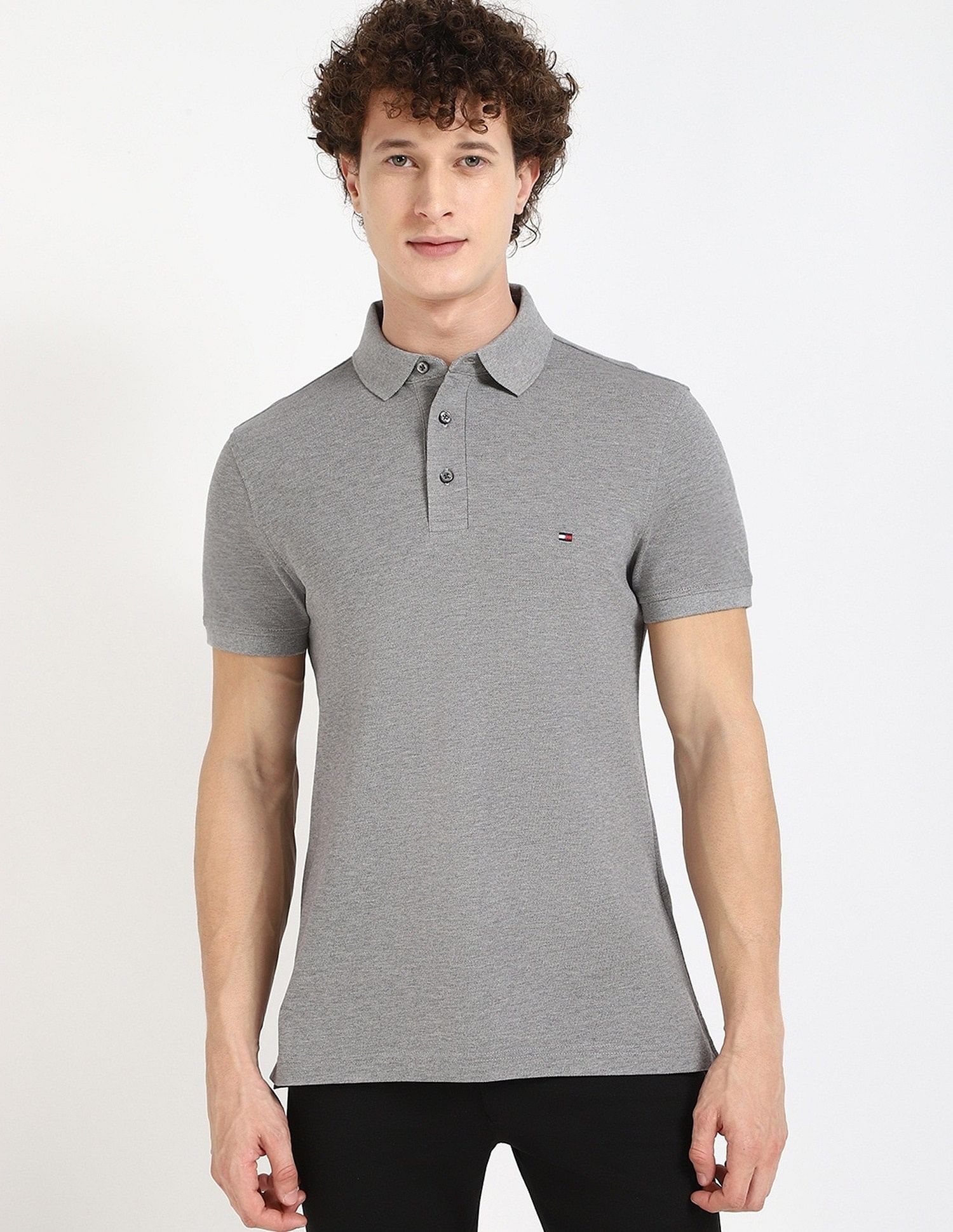 Tommy Hilfiger Printed Slim-Fit Cotton Polo Shirt