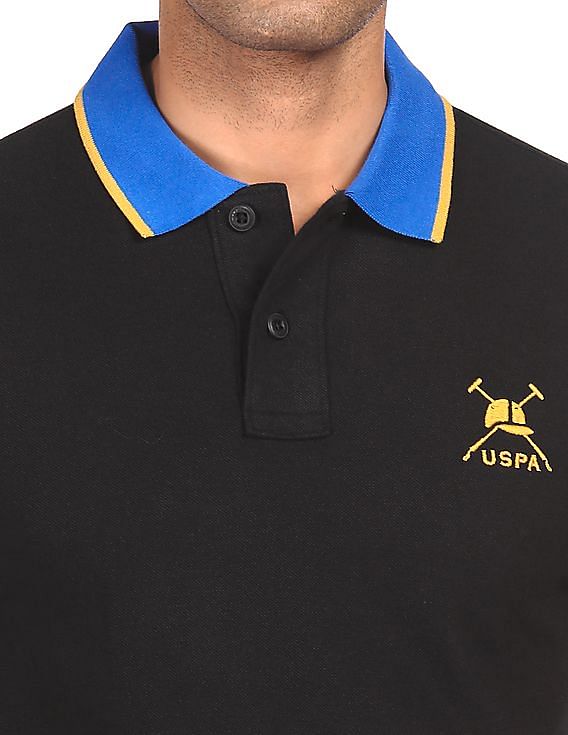 U.S. Polo Assn. Contrast Collar Solid Polo Shirt