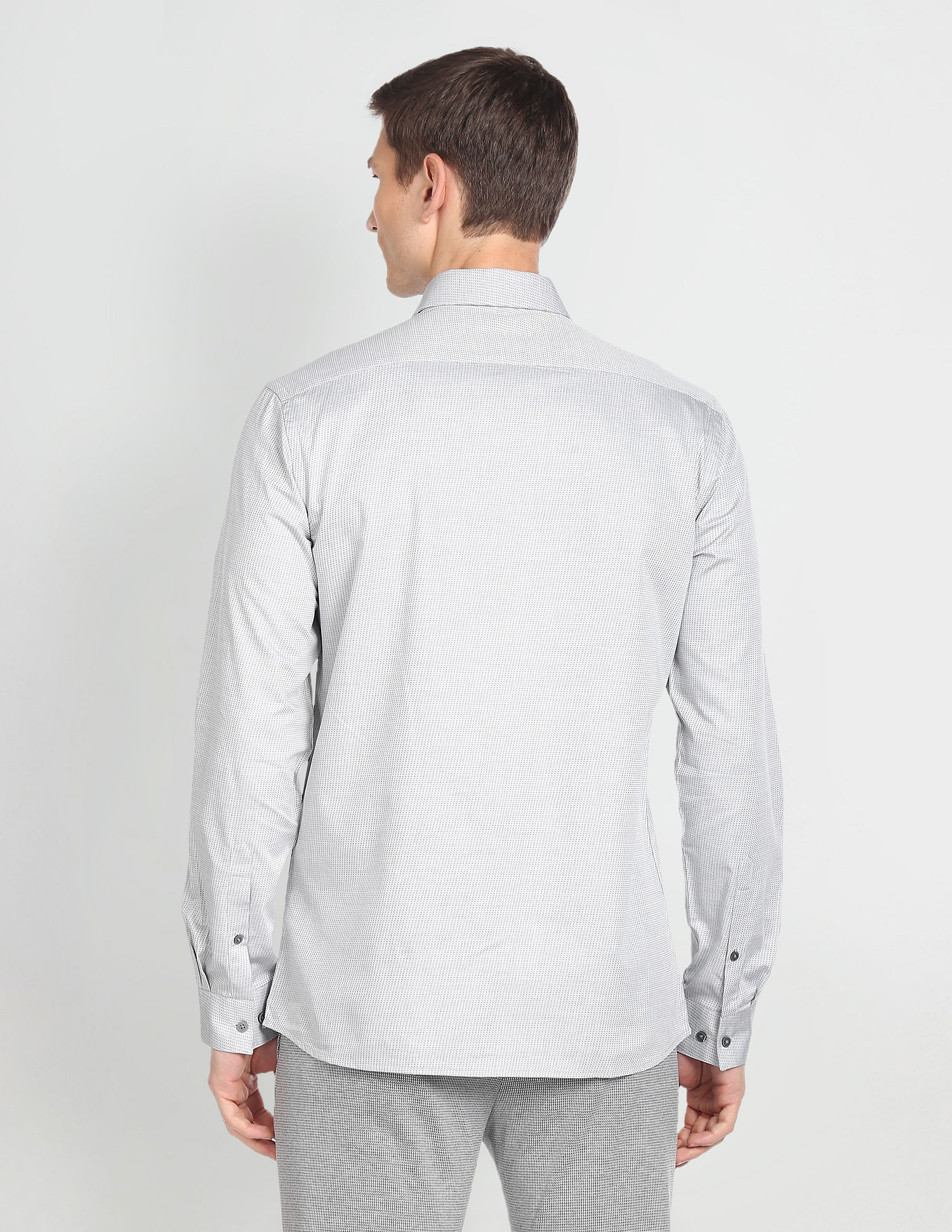 Arrow Newyork Geometric Patterned Manhattan Slim Fit Shirt
