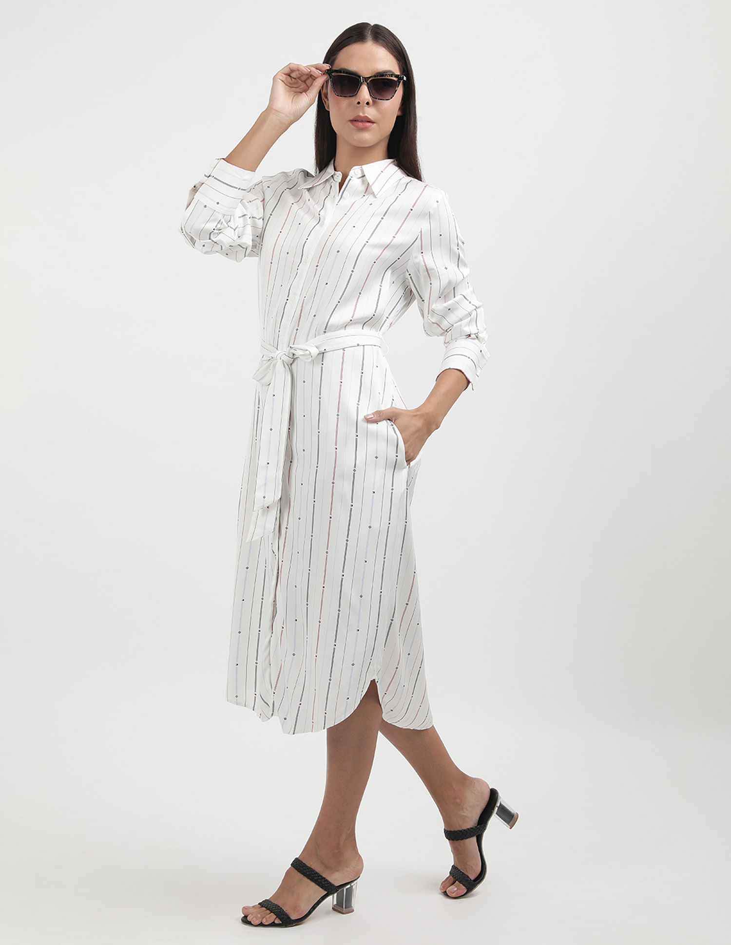 Tommy Hilfiger Foulard Knee Shirt dress