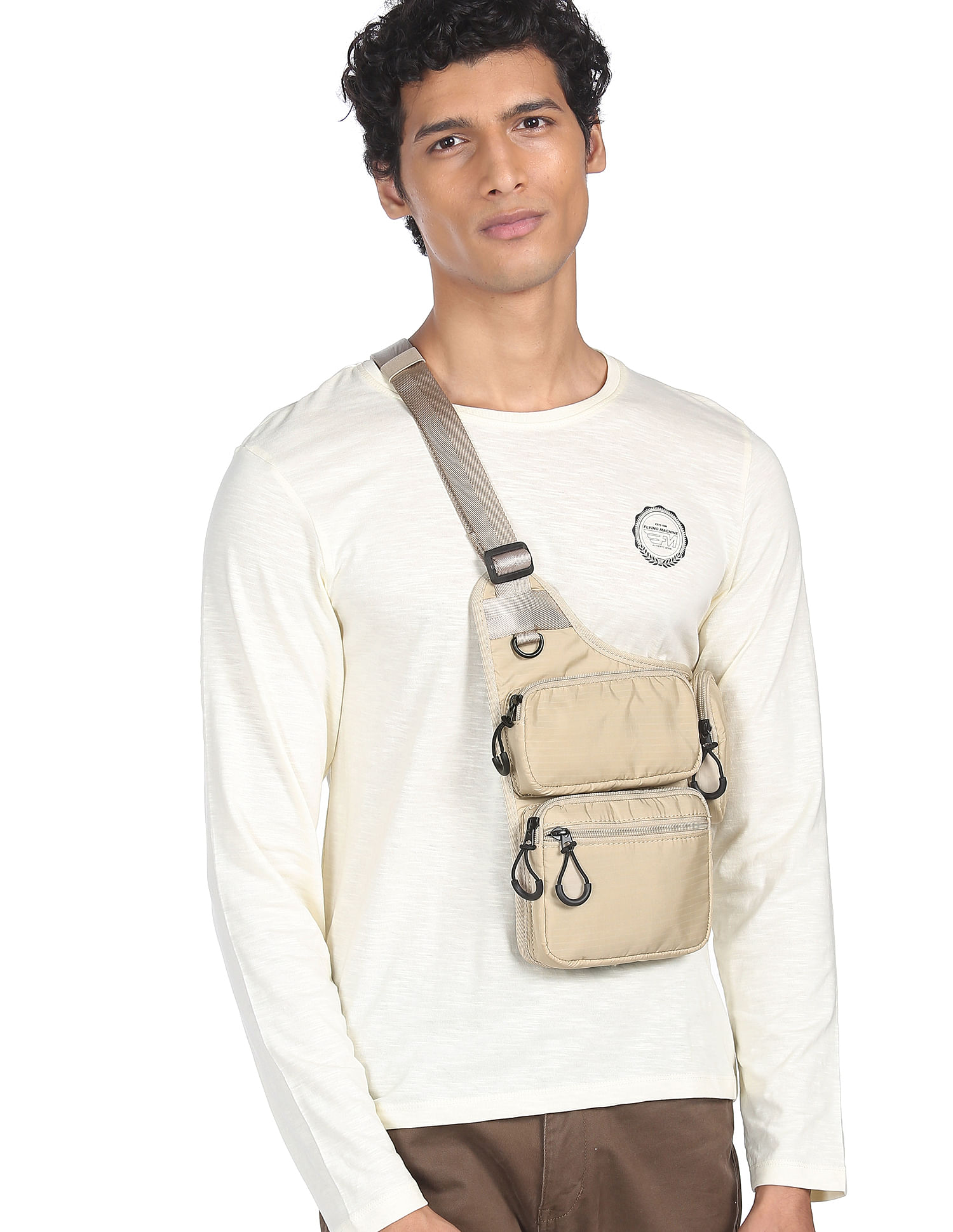 Flying Machine Pure Cotton Logo T-Shirt