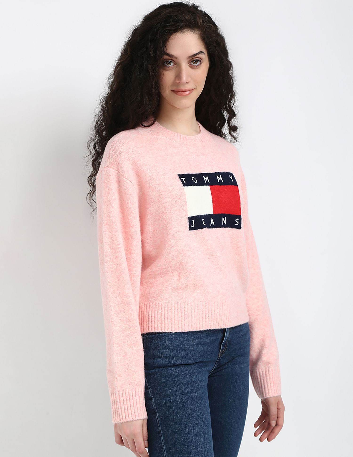 Tommy flag crew sweater sale