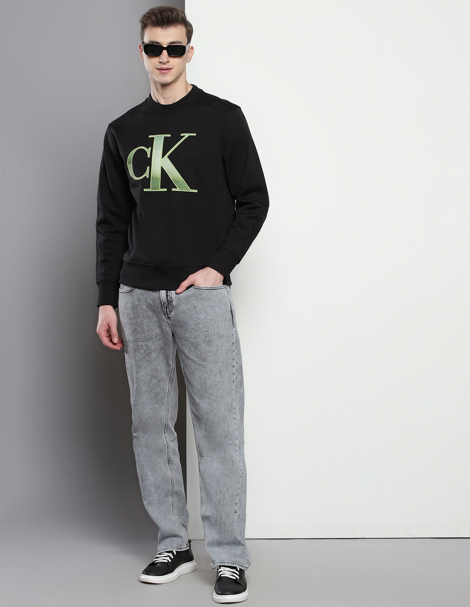 Calvin Klein Monogram Crew Neck Sweatshirt