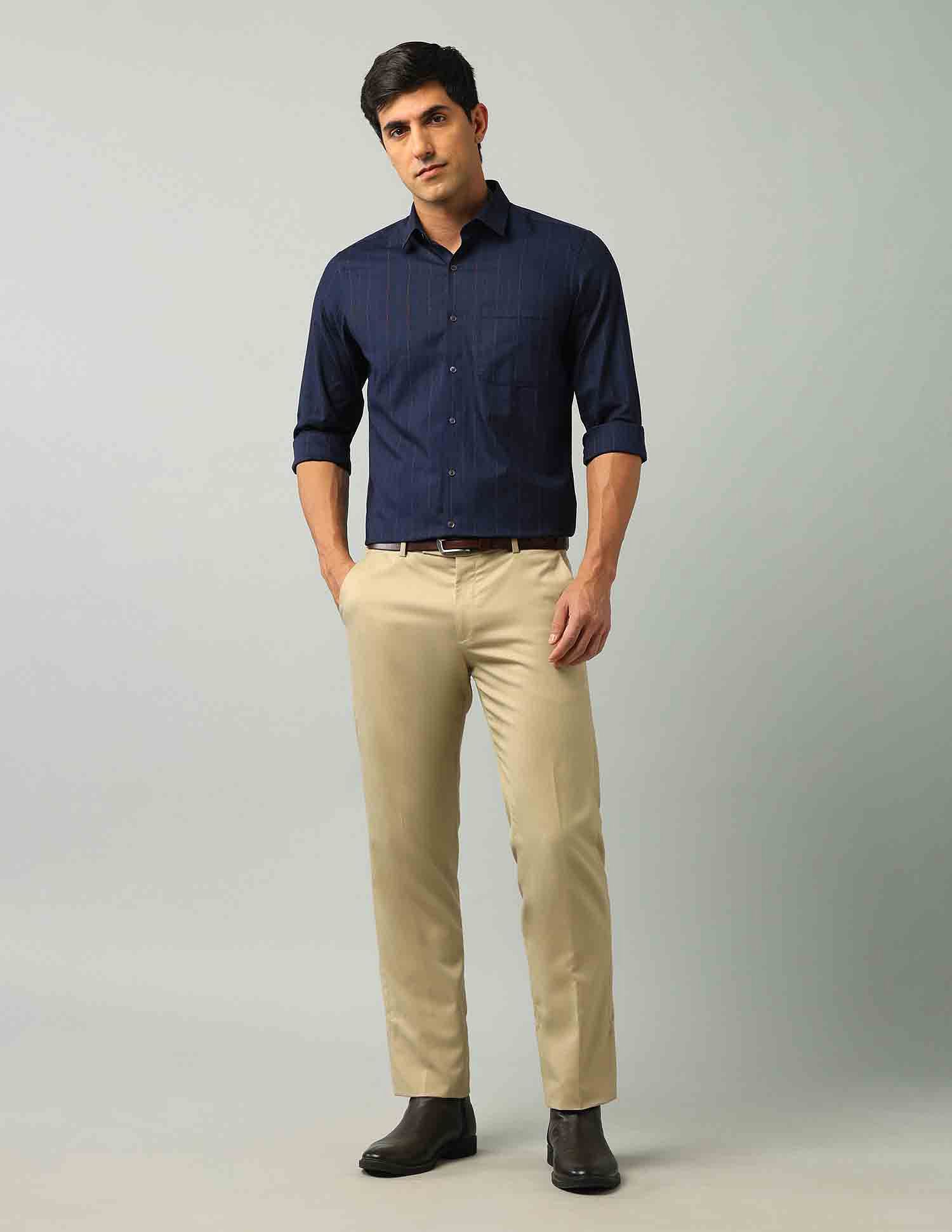 Arrow Liberty Classic Fit Vertical Stripes Shirt