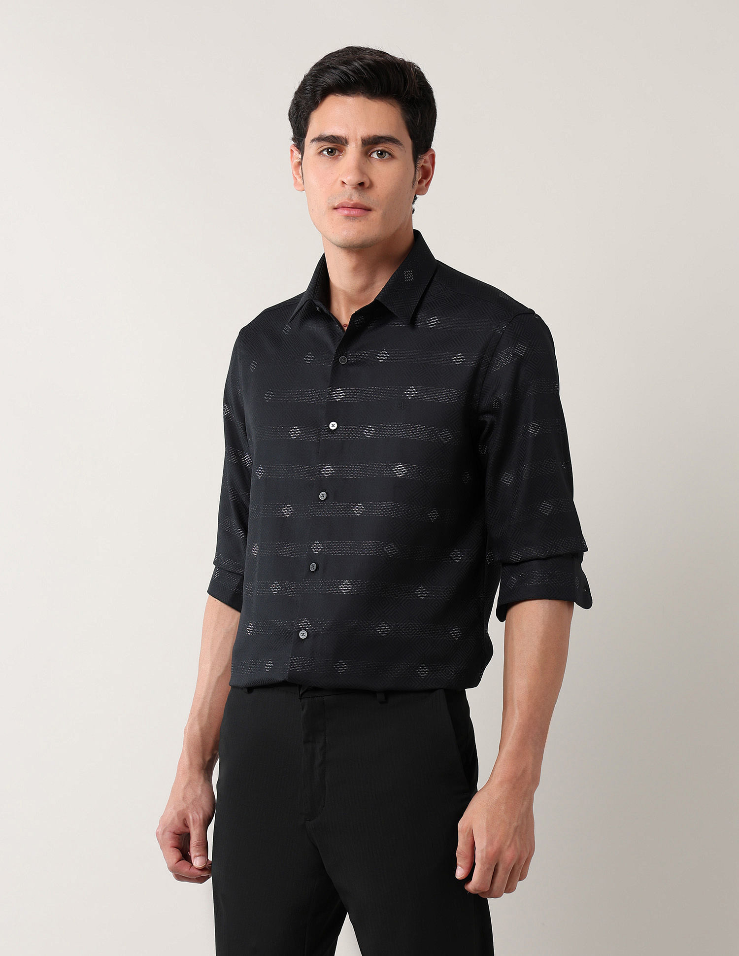 Arrow Newyork Manhattan Slim Fit Pure Cotton Shirt