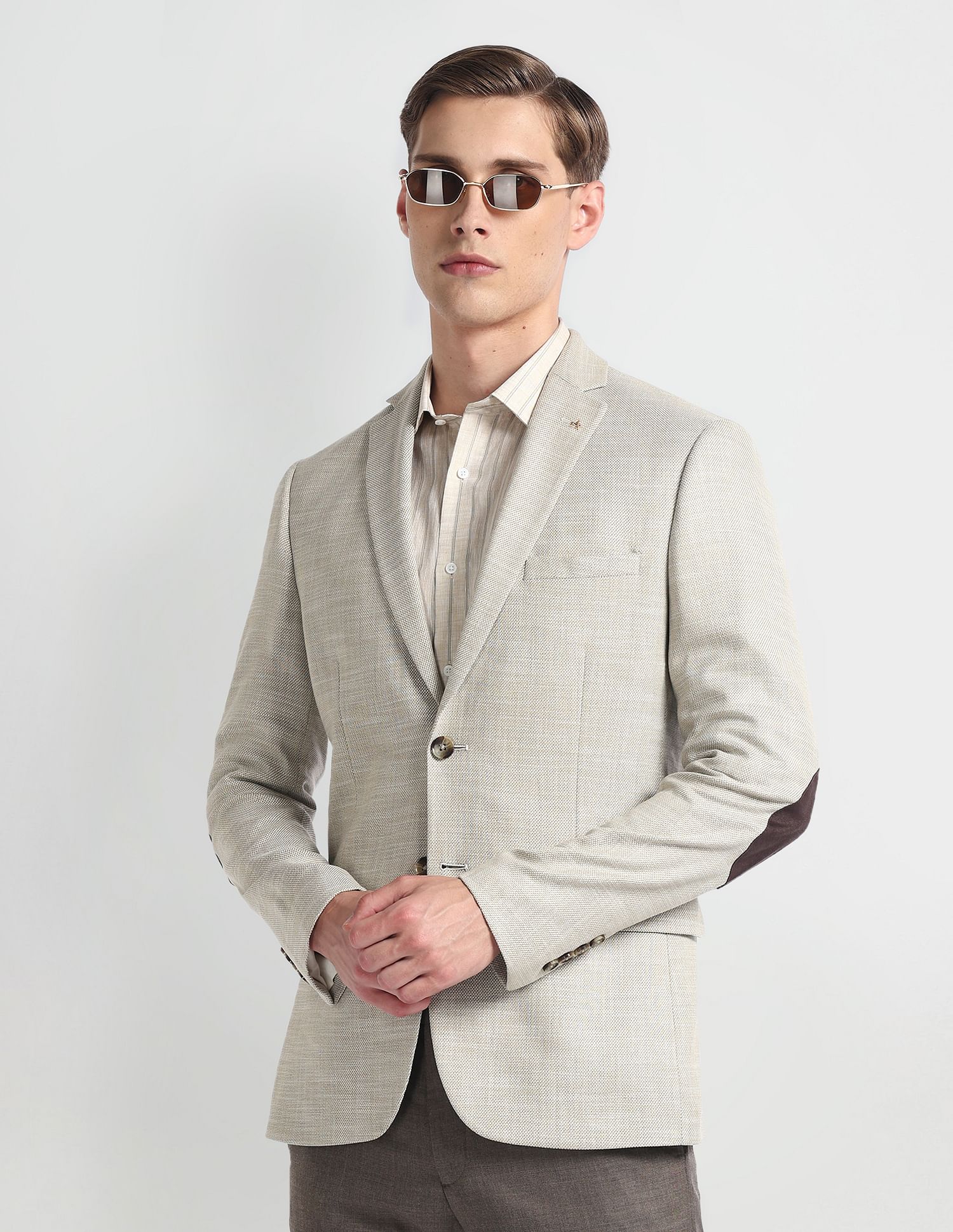 Arrow Slim Fit Dobby Weave Blazer