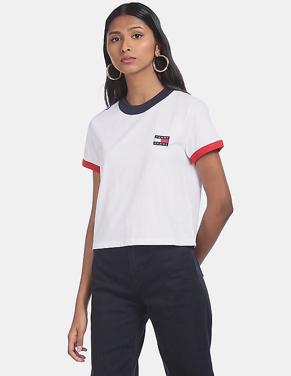 Tommy jeans online ringer long sleeve