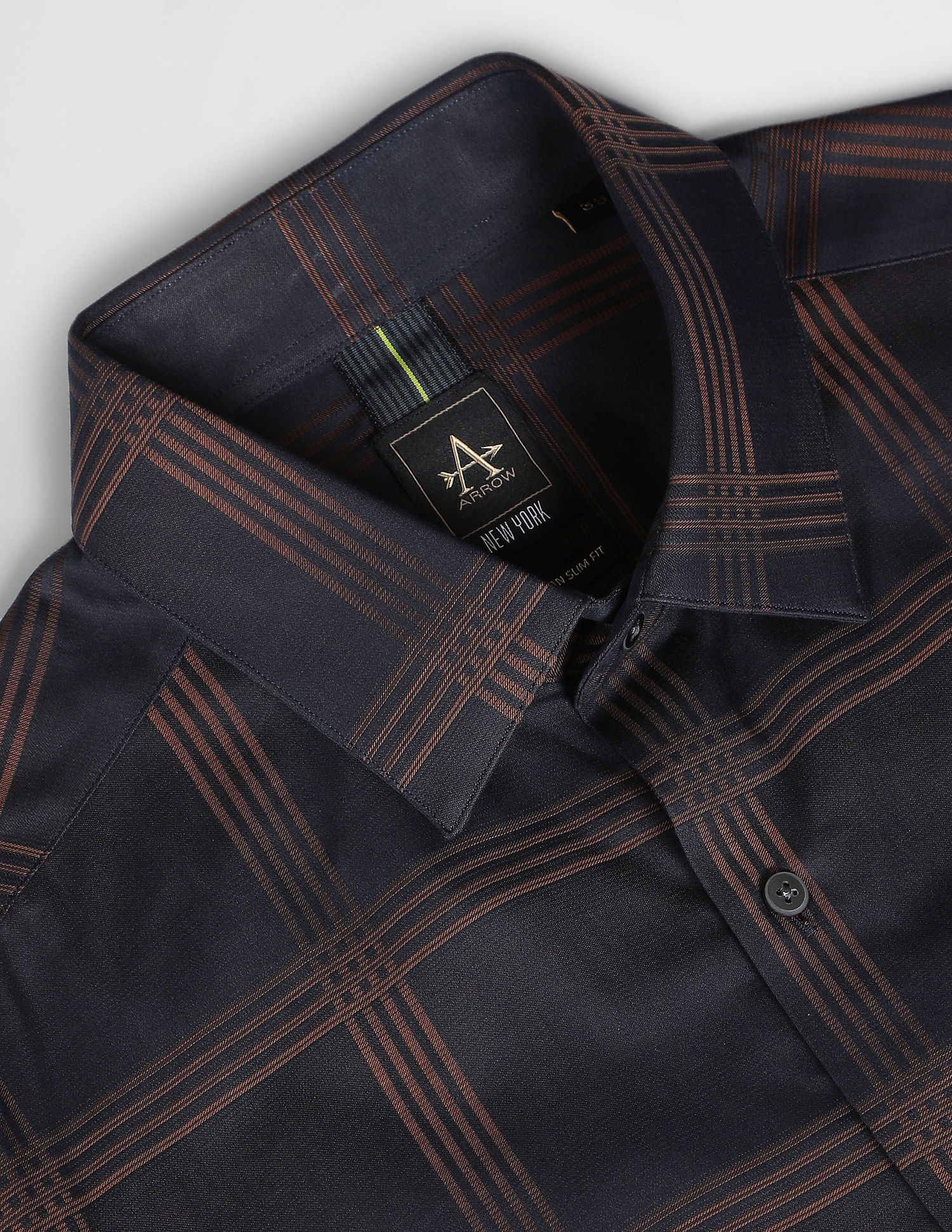 Arrow Newyork Manhattan Slim Fit Tartan Check Shirt